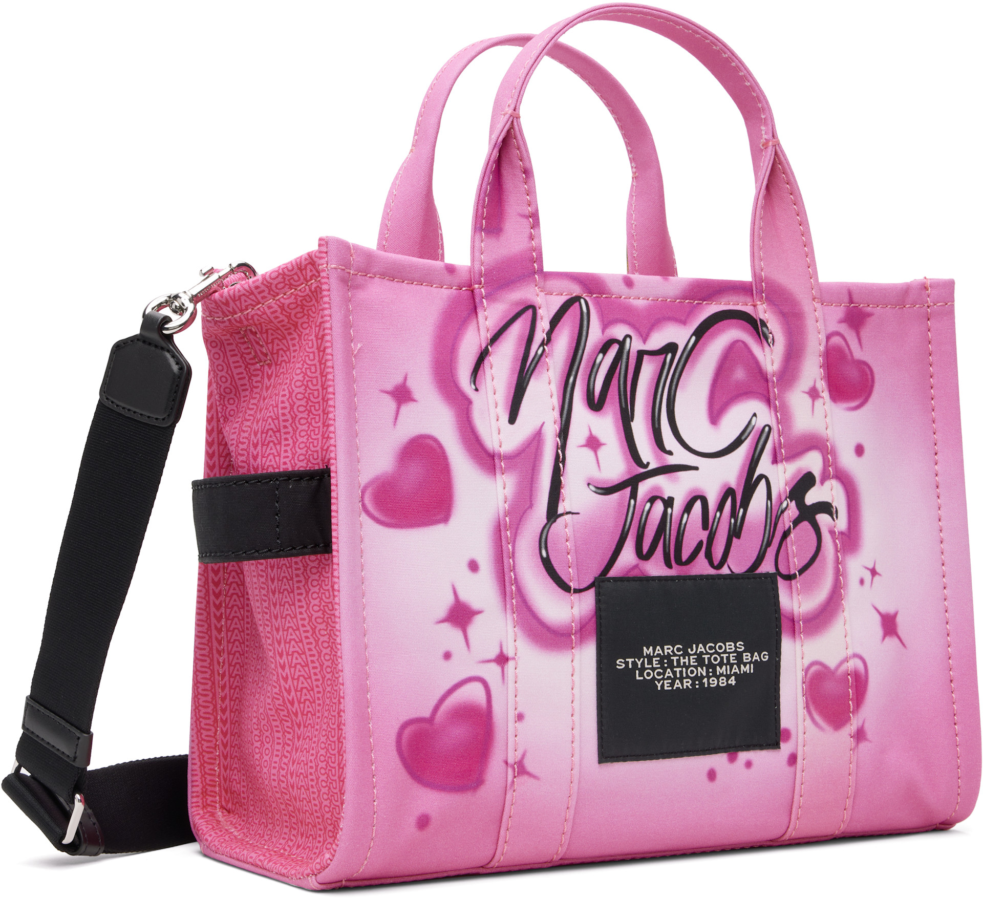 三日間限定送料込み♪♪  ピンクバッグ Marc Jacobs: SSENSE限定 ピンク 'The Miami' City トートバッグ