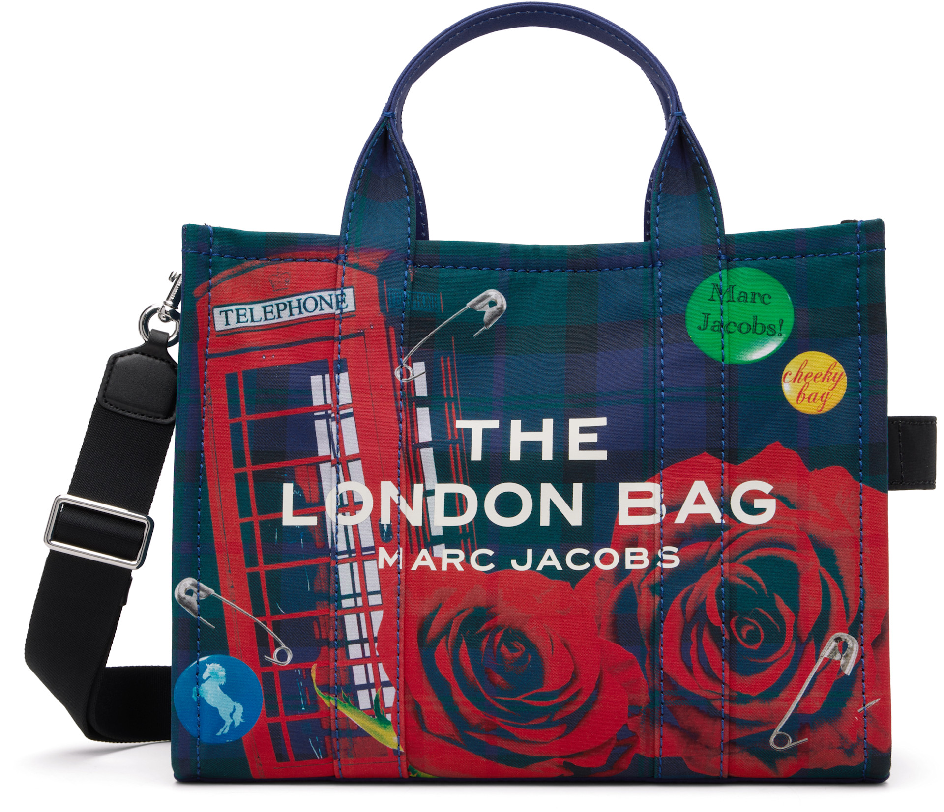 Marc Jacobs: SSENSE限定 ネイビー＆レッド 'The London' City トート