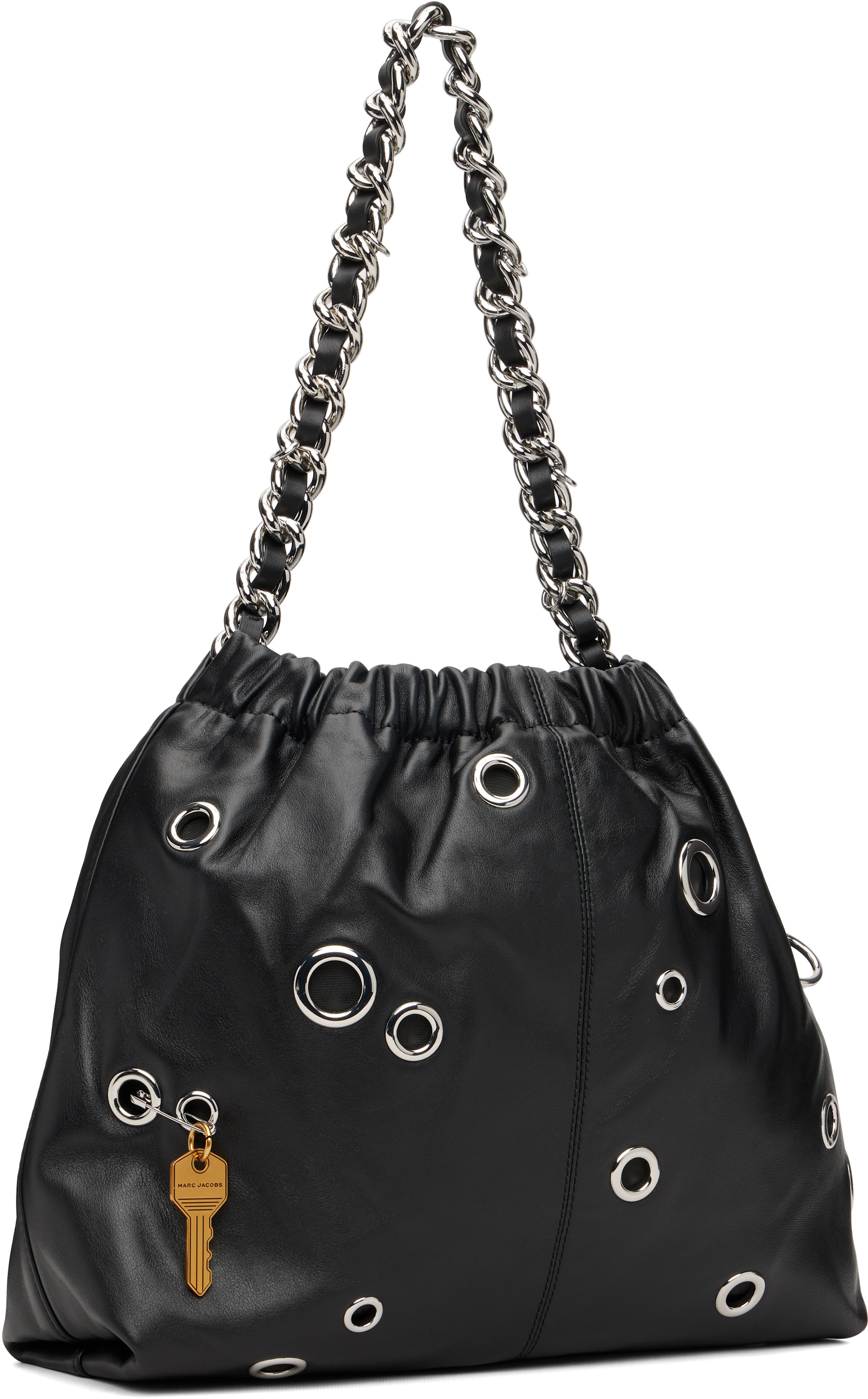 Marc Jacobs: ブラック 'The Grommet Charm Cristina' トートバッグ
