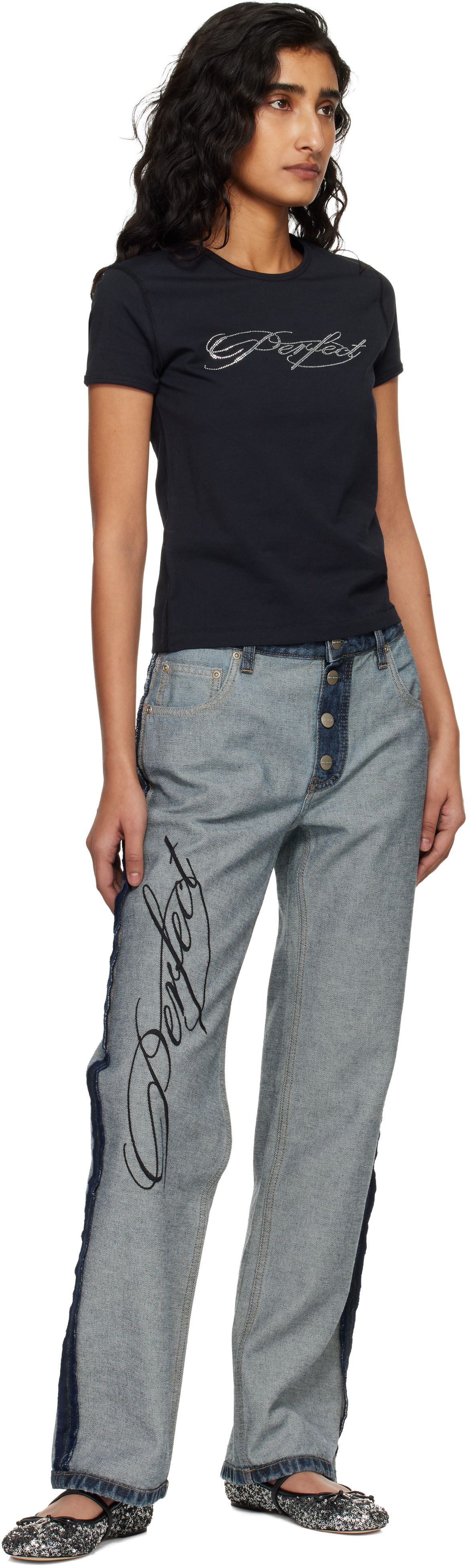 Marc Jacobs - Jean Imperfectly Perfect bleu