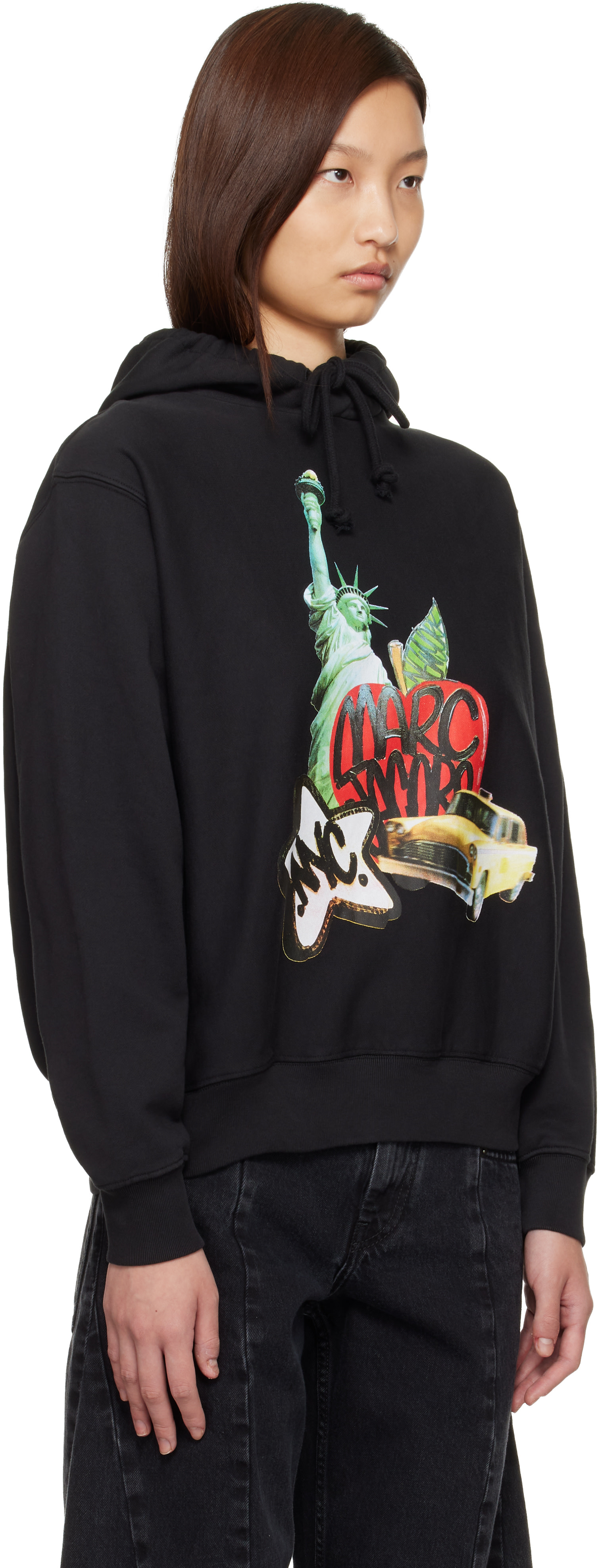 Marc Jacobs: SSENSE Exclusive Black 'The New York' City Hoodie