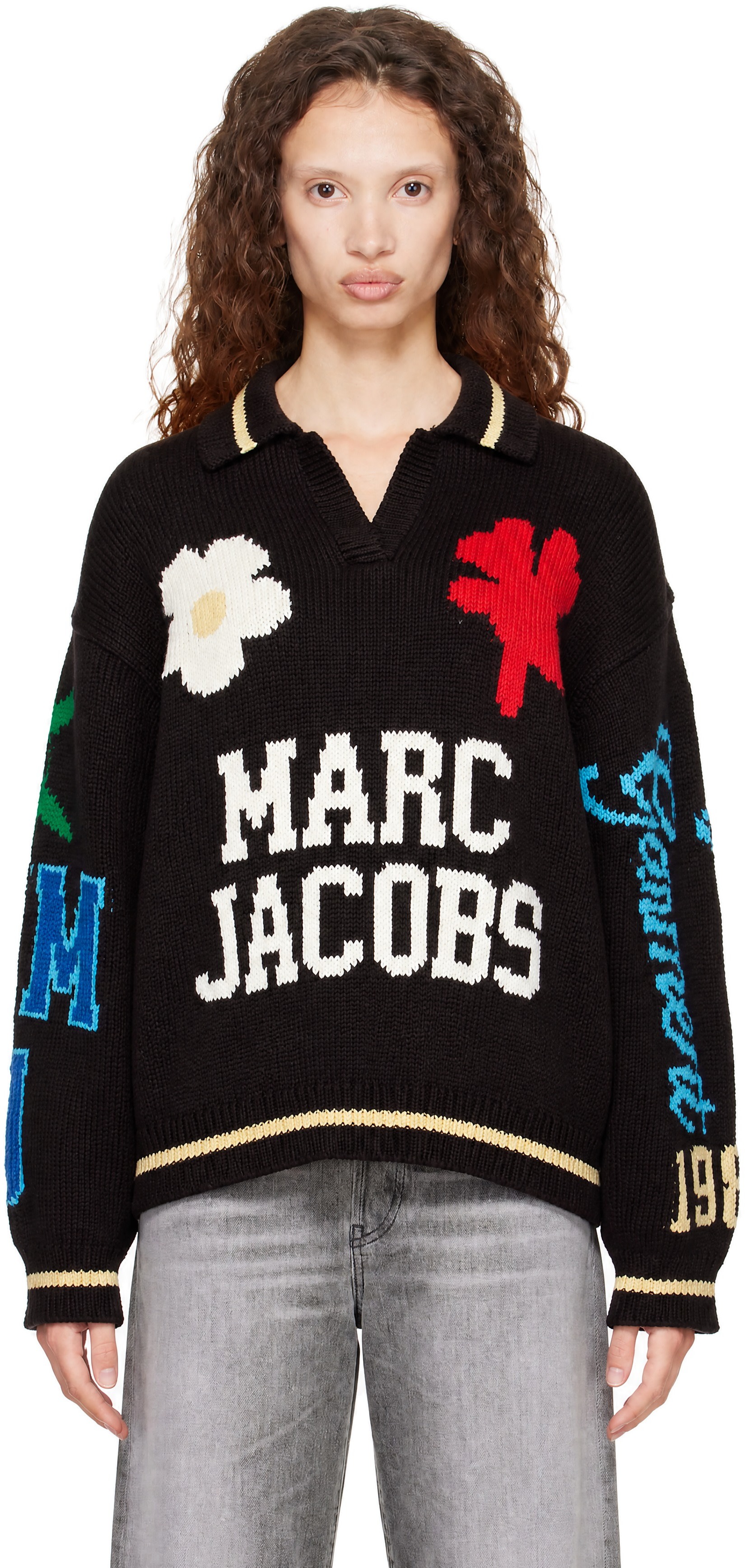 Marc Jacobs - ブラウン Varsity ニットポロシャツ