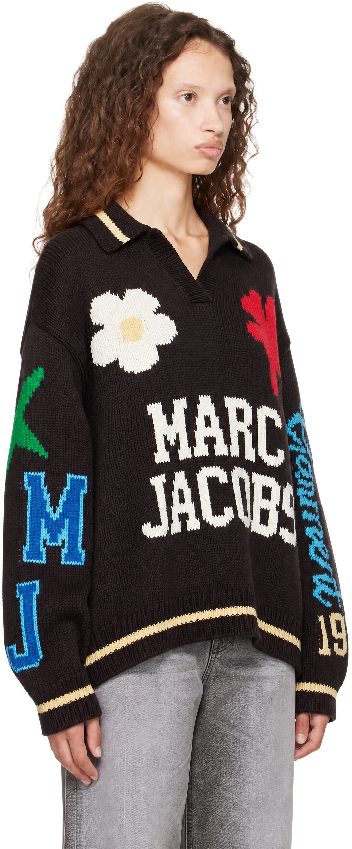 Marc Jacobs - ブラウン Varsity ニットポロシャツ