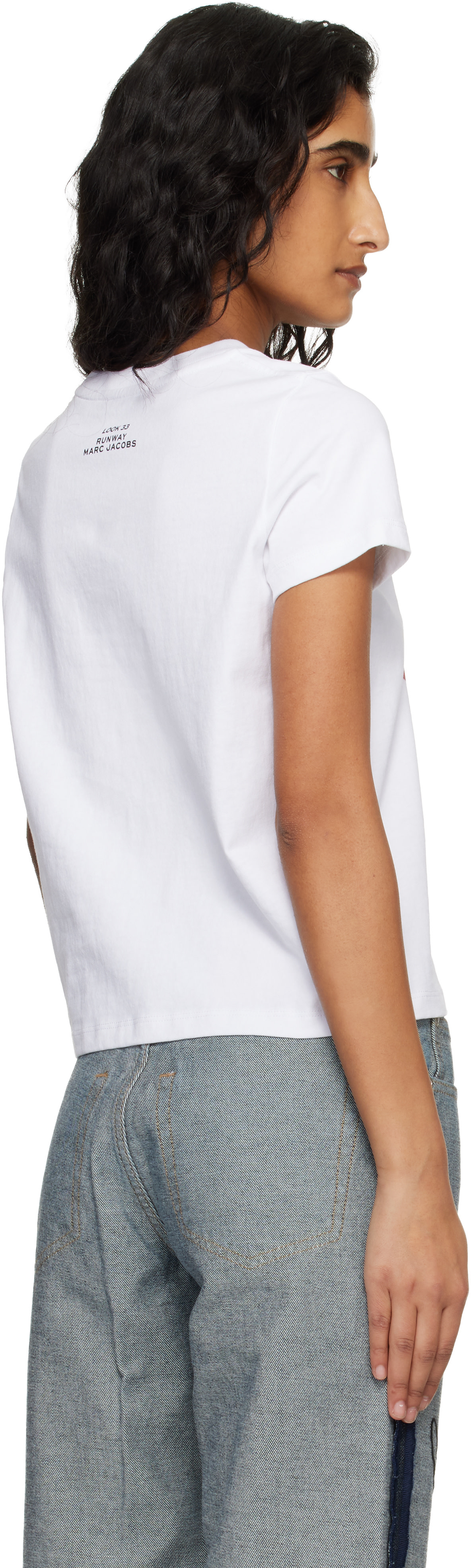 Marc Jacobs - Micro t-shirt 'Look 33' blanc