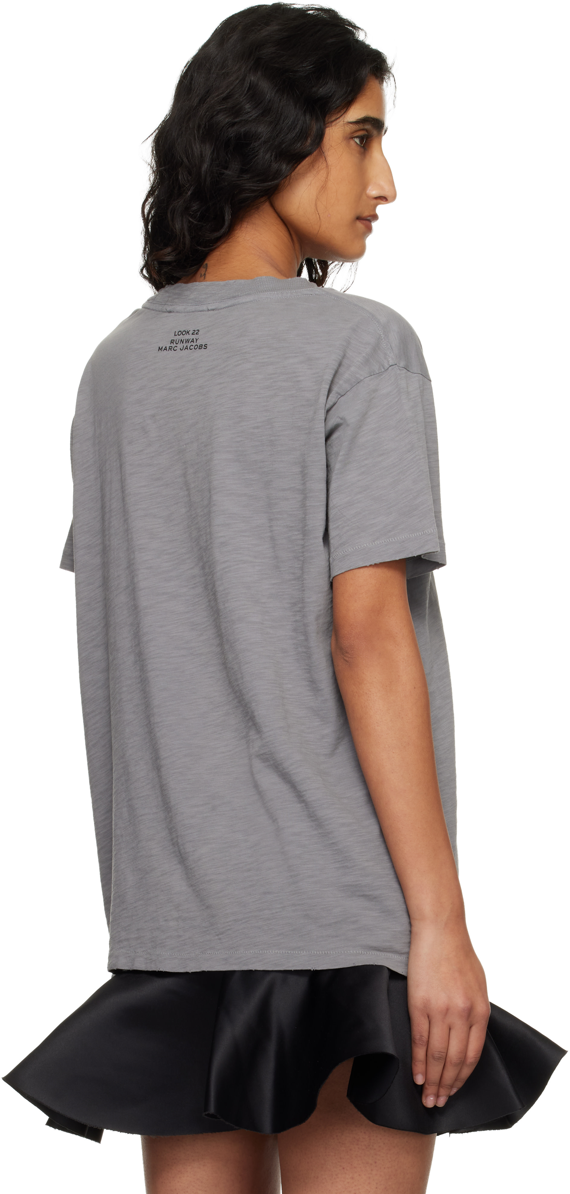 CREATE PRODUCTIONS オーバーサイズTシャツ チャコールグレーL Marc Jacobs: グレー 'Look 22' オーバーサイズ Tシャツ | SSENSE 日本