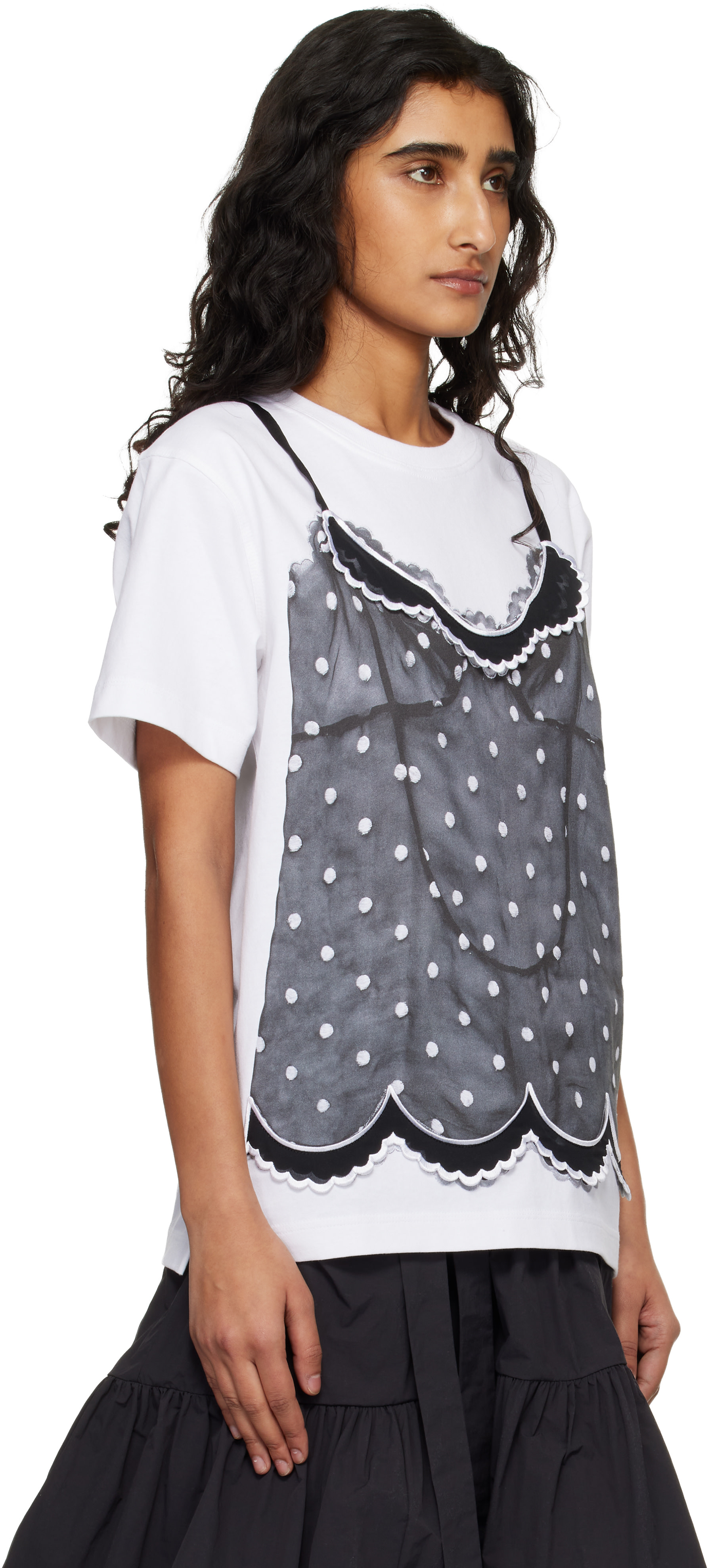 Marc Jacobs: White Trompe L'Oeil Cami T-shirt | SSENSE