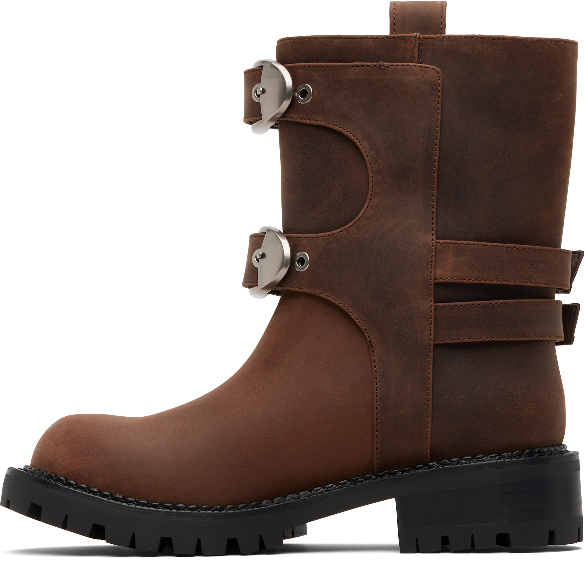 Marc Jacobs - Bottes motard Kiki brunes
