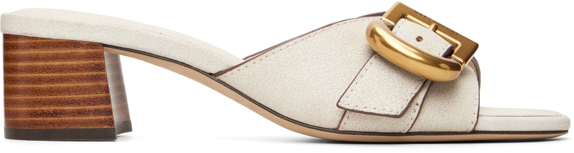 Marc Jacobs - Sandales à talon Doll blanc cassé