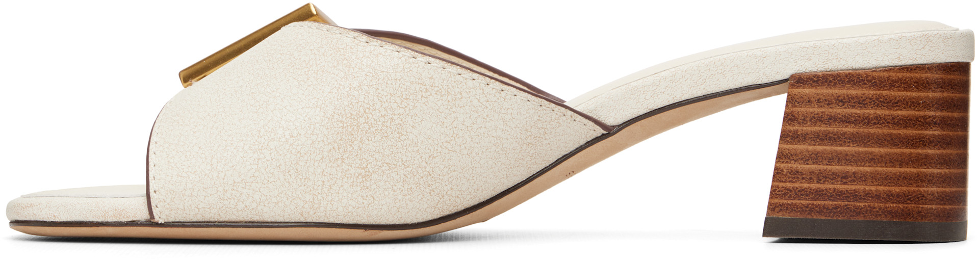Marc Jacobs - Sandales à talon Doll blanc cassé