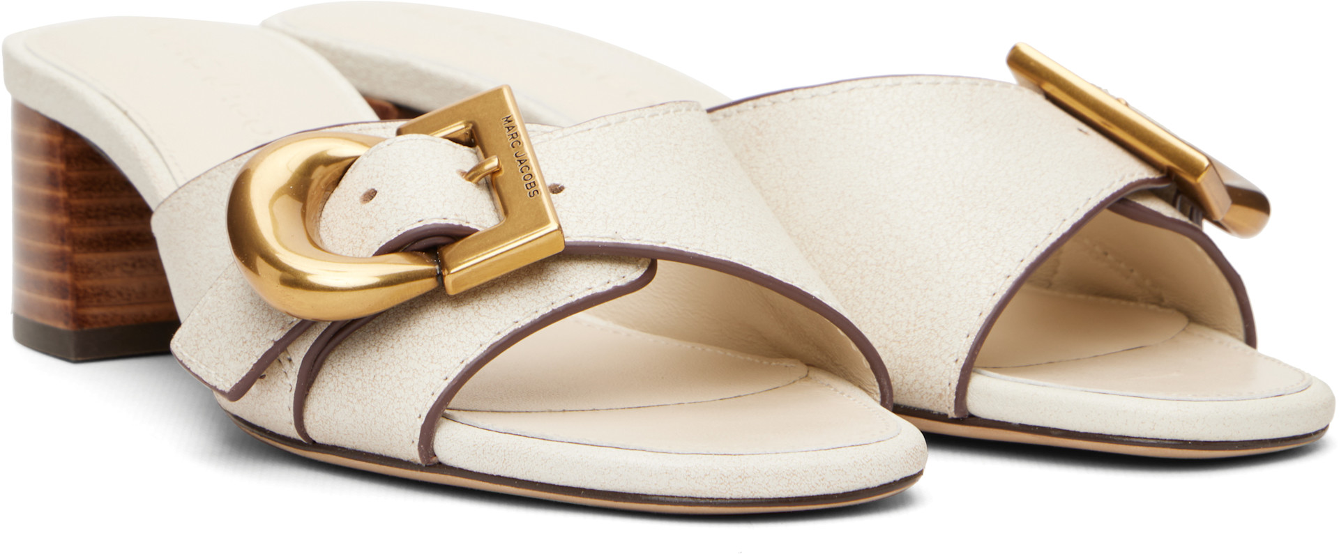 Marc Jacobs - Sandales à talon Doll blanc cassé