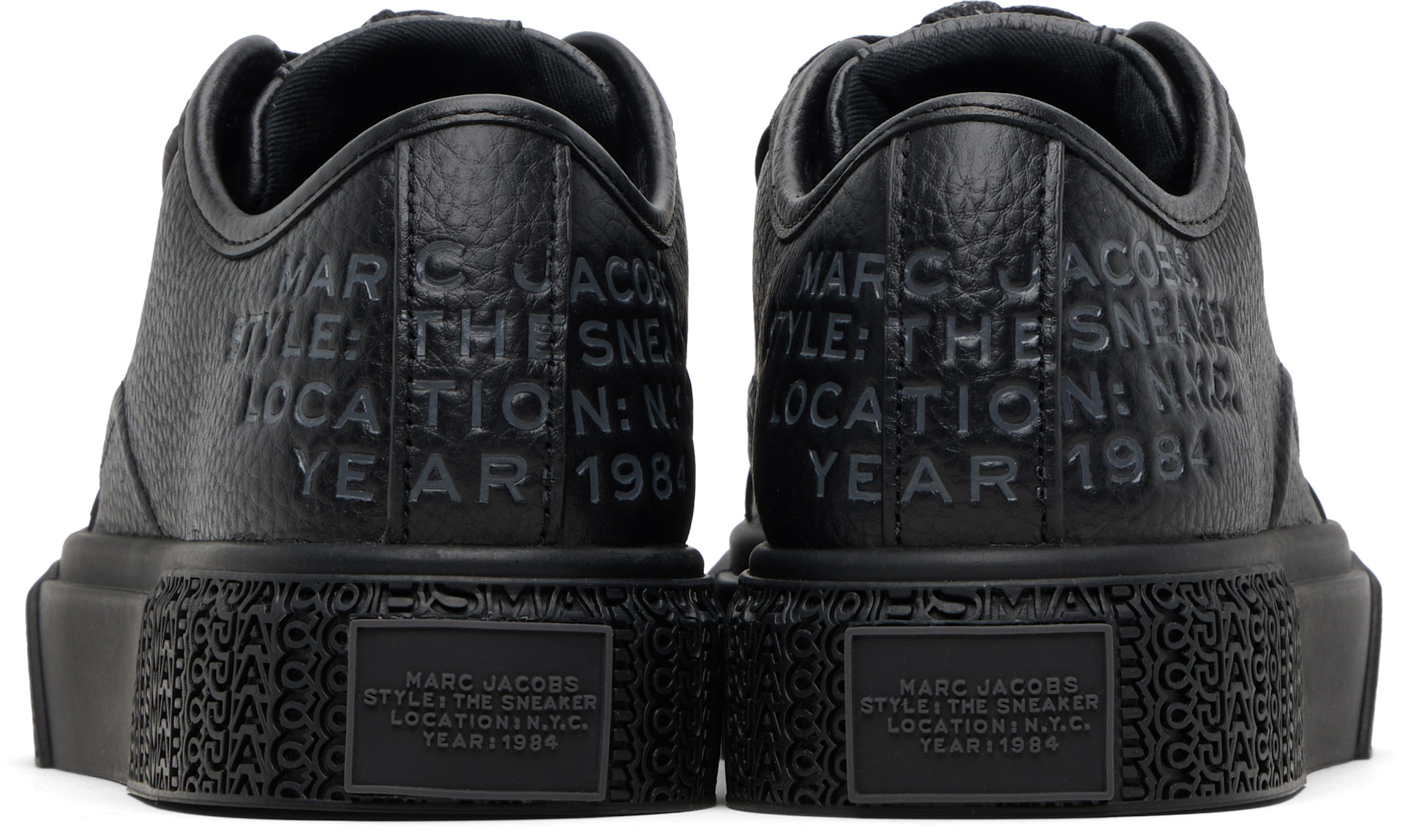 Marc Jacobs - Baskets noires en cuir