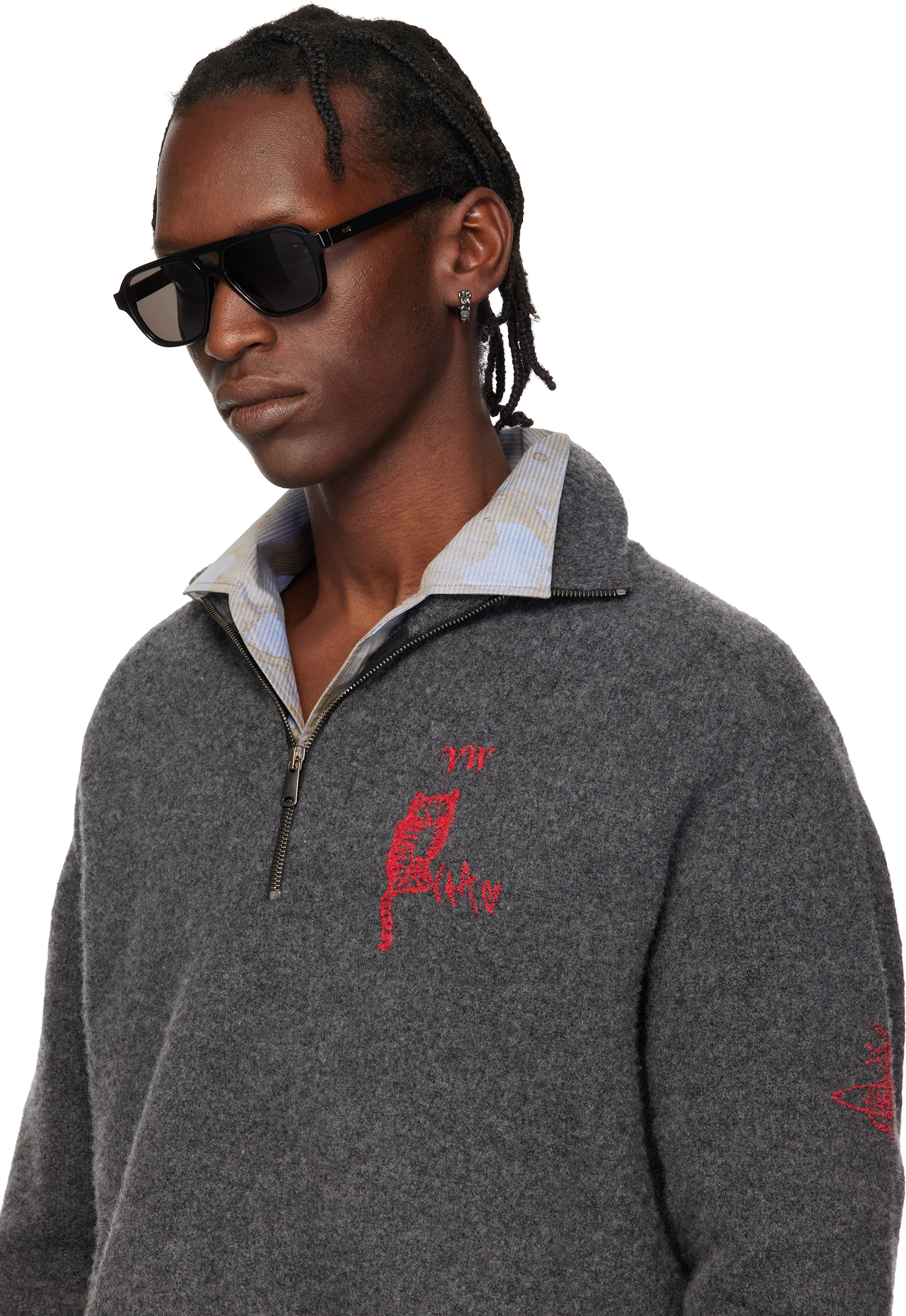 RETROSUPERFUTURE - Lunettes de soleil Maneval noires