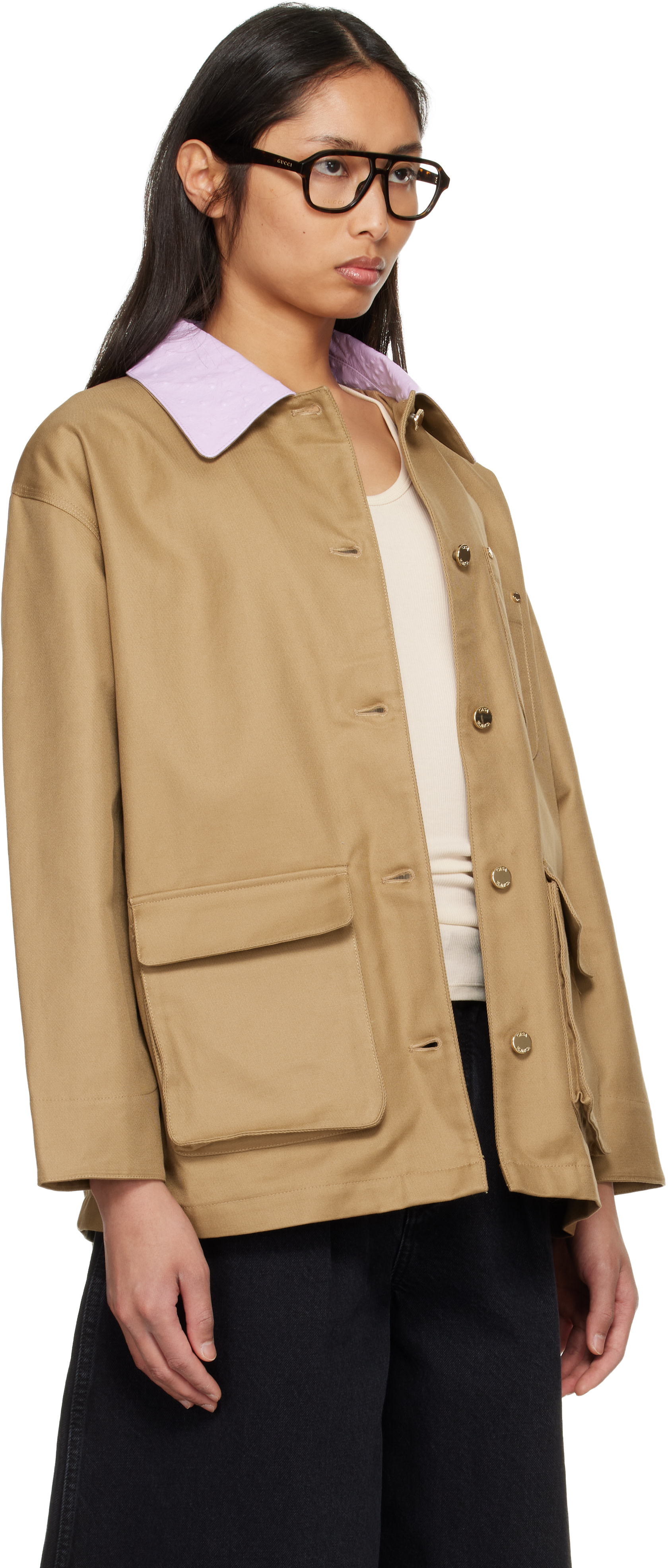 Casablanca - Blouson beige à poches