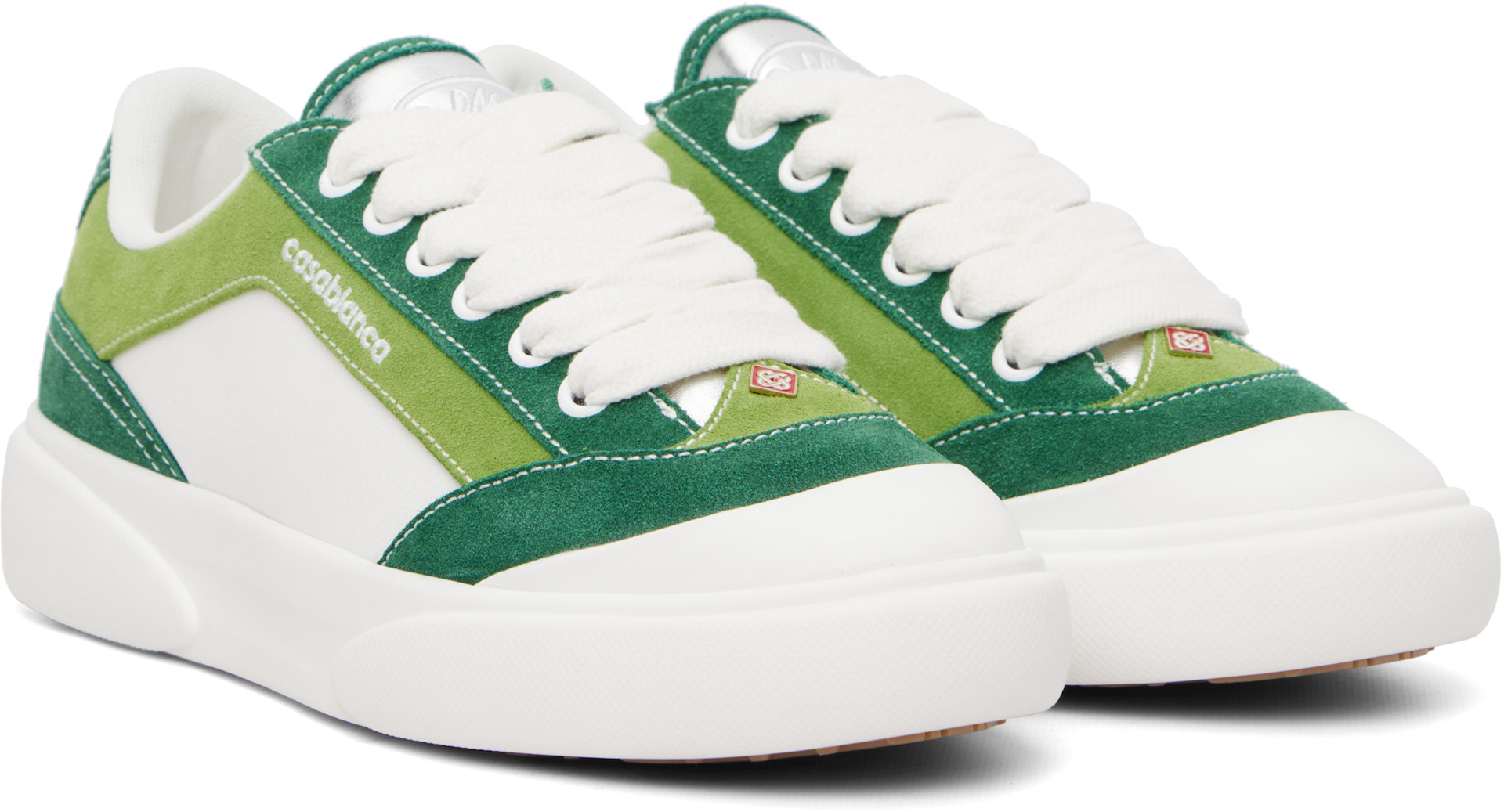 Casablanca - Baskets Del Mar blanc et vert