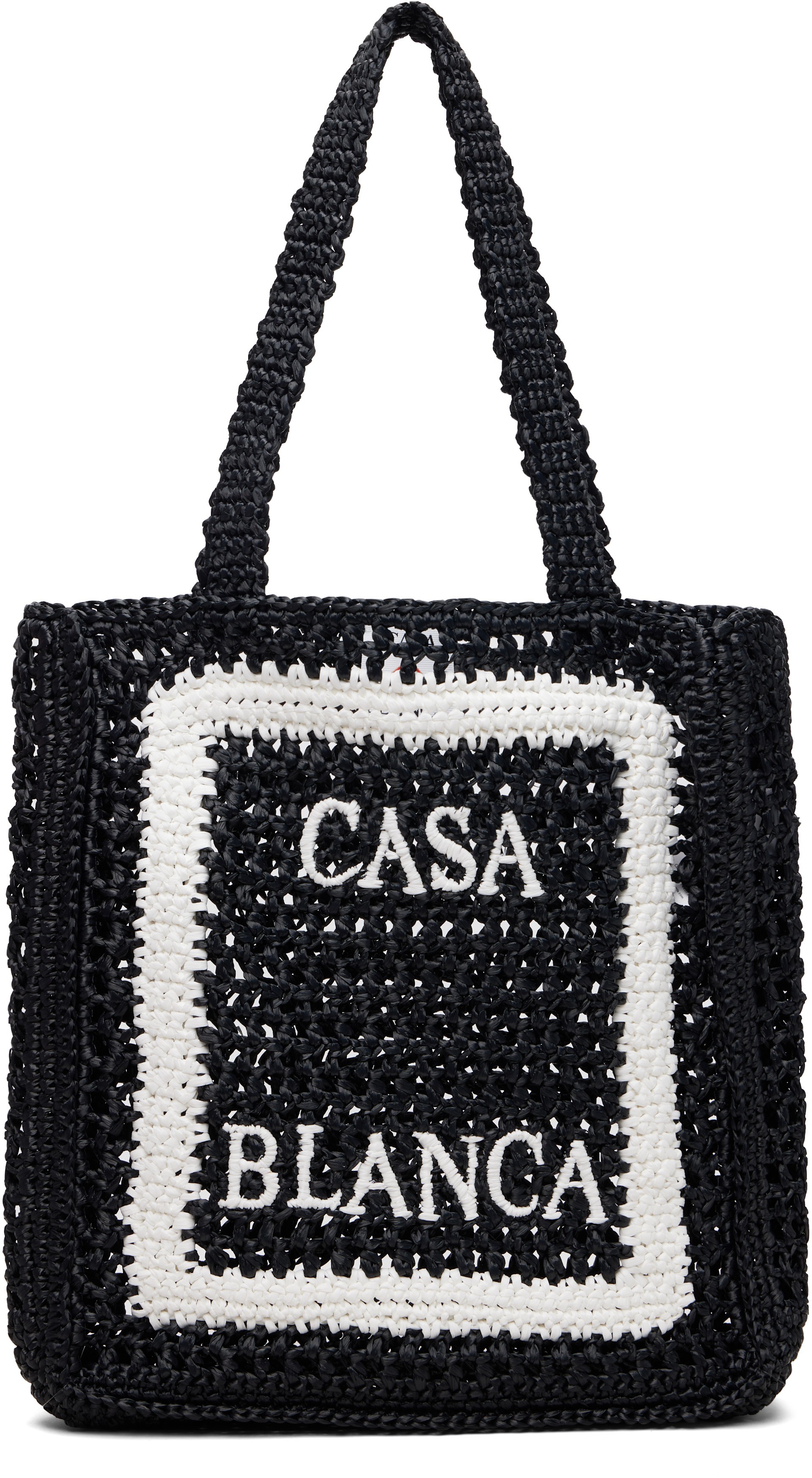 Casablanca - Cabas tissé noir