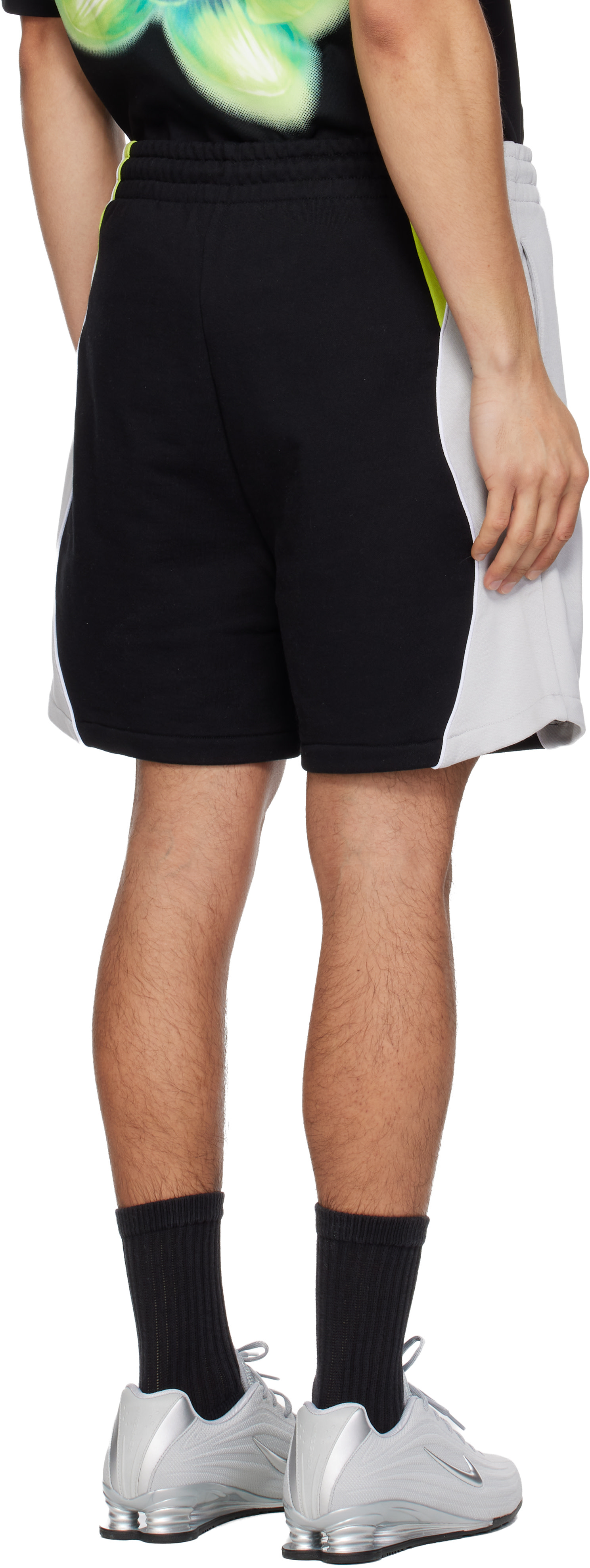 Casablanca - Black & Gray Colourblock Sweat Shorts
