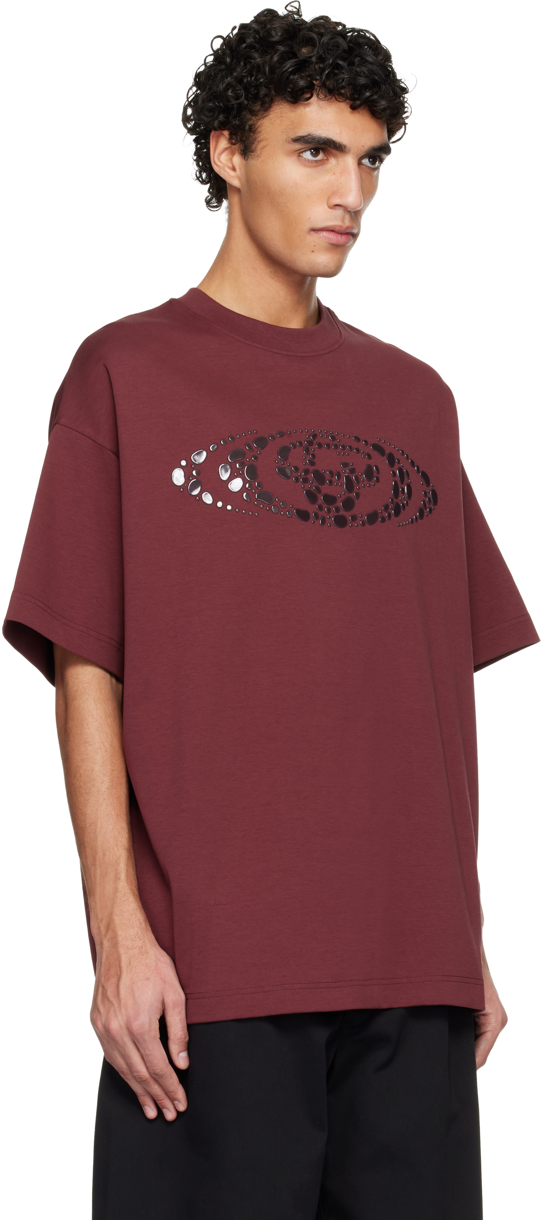 Casablanca - Red Pebble Logo Oversized T-shirt