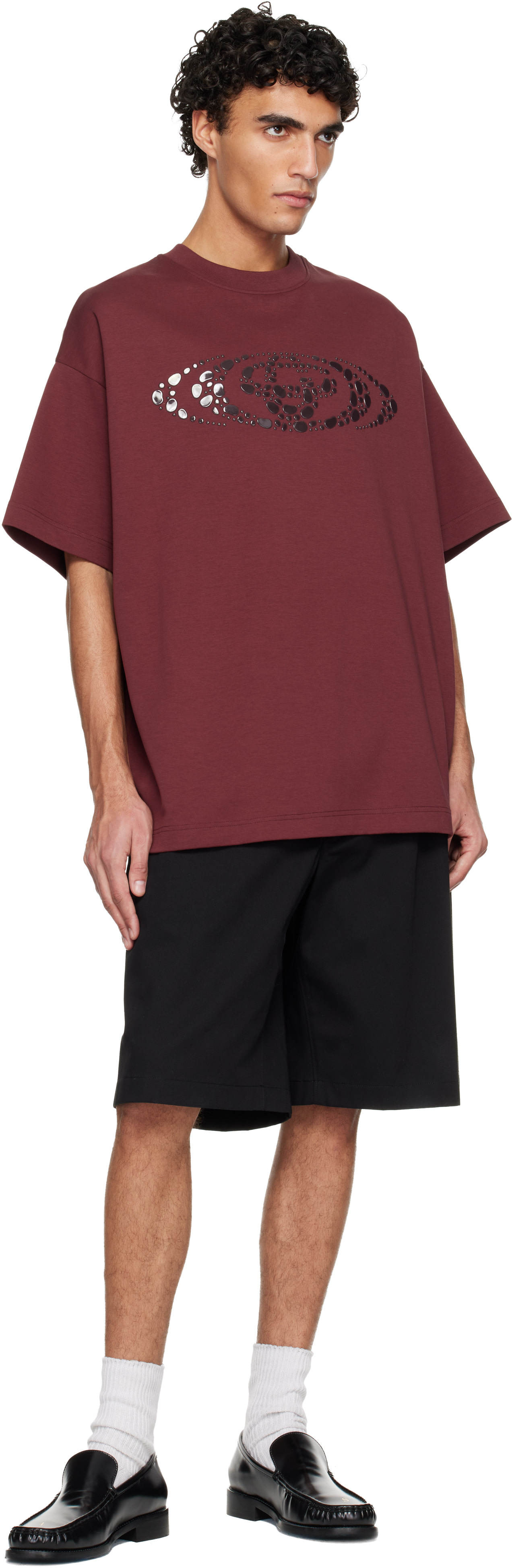 Casablanca - Red Pebble Logo Oversized T-shirt