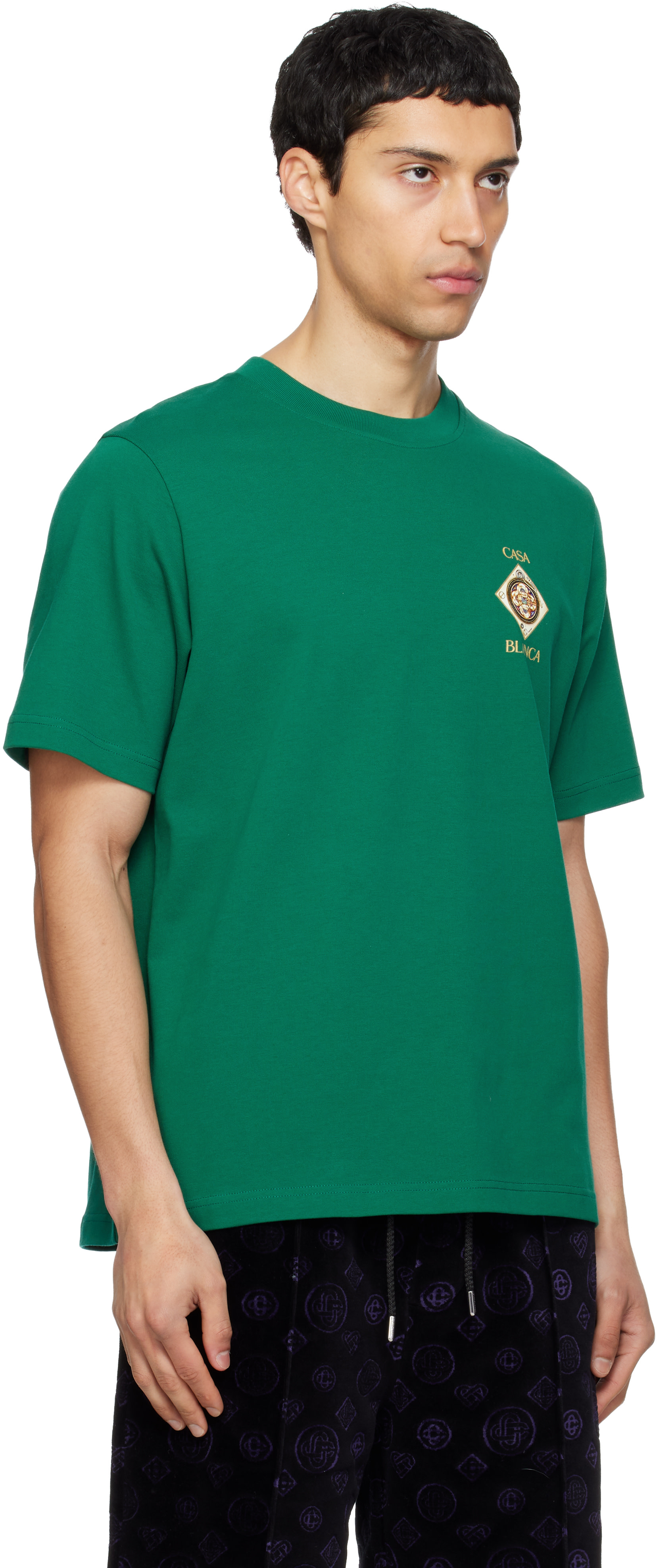 Casablanca: Green Plafond Orne De Musique Short Sleeve T-shirt