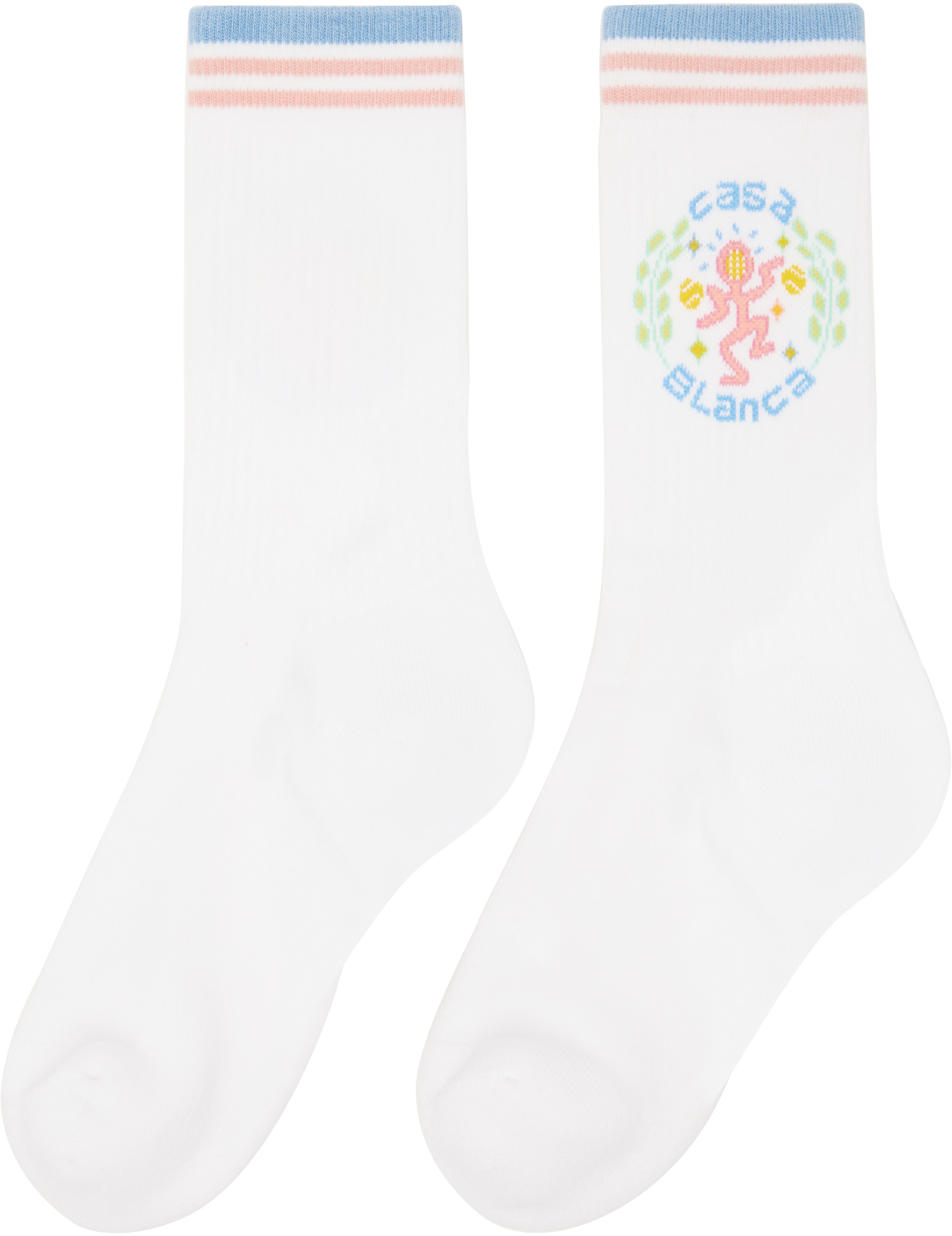 Casablanca - Chaussettes Dance Joy blanches