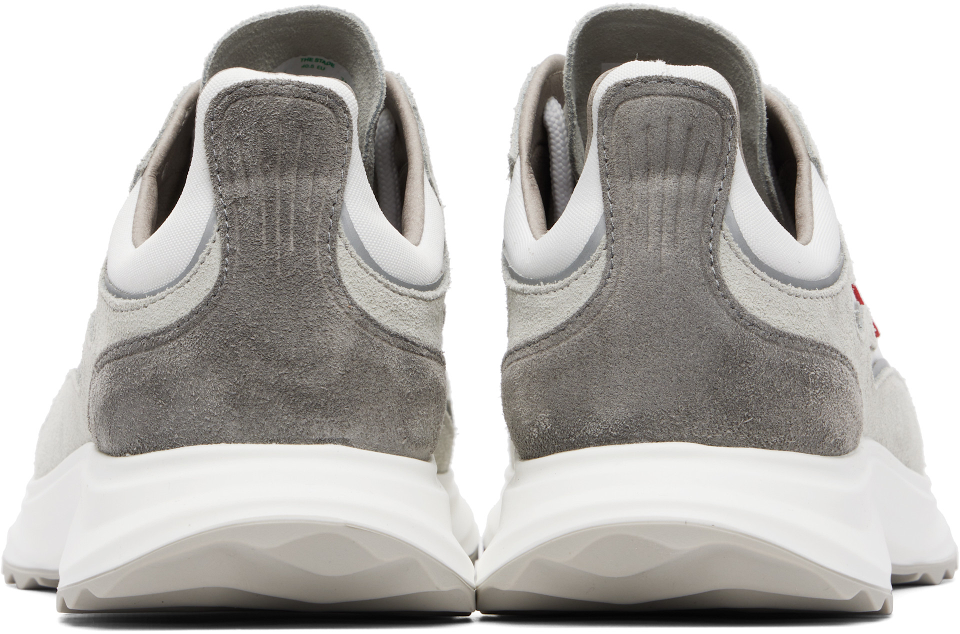 Casablanca: Off-White & Gray Stade Sneakers | SSENSE