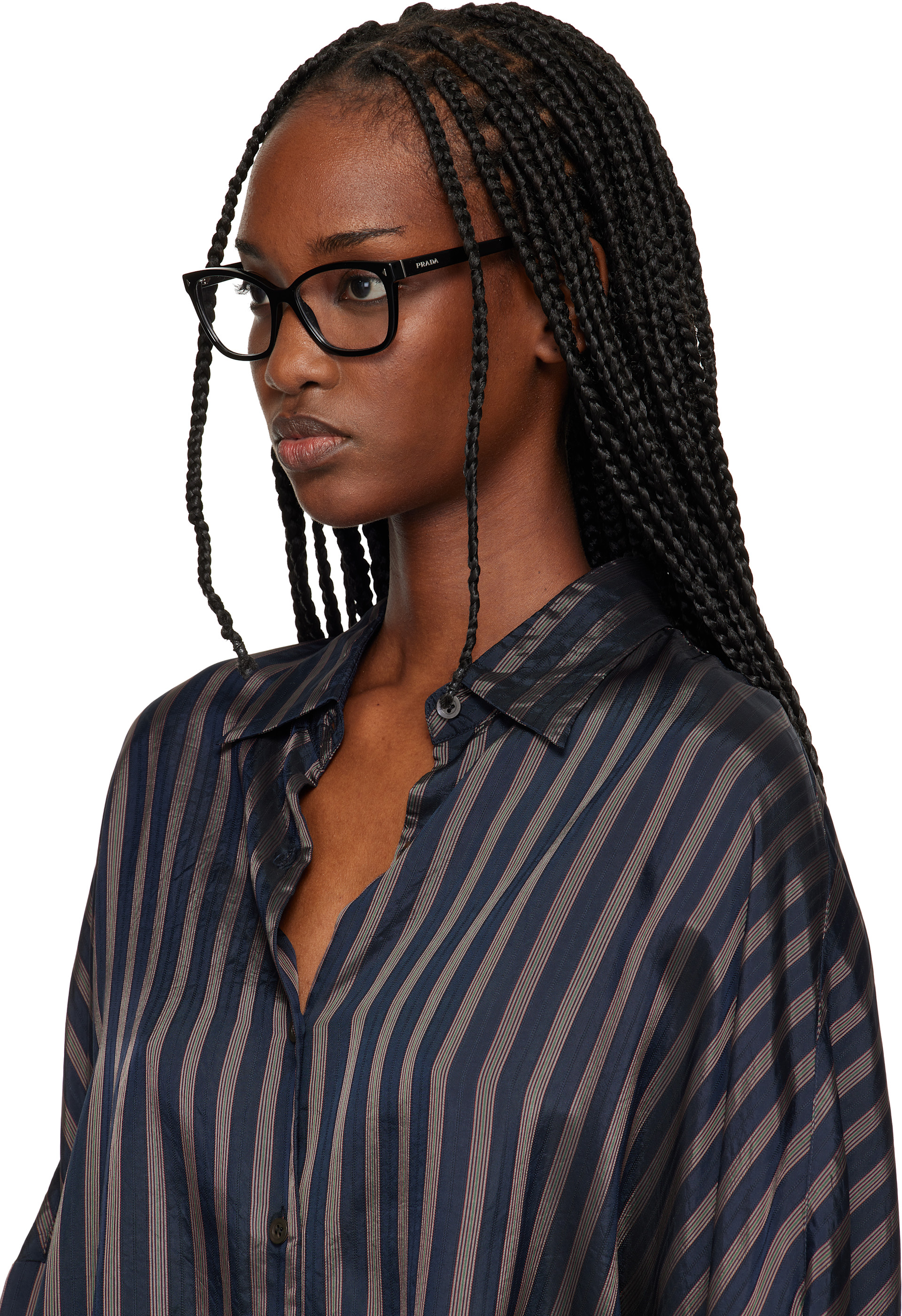 Prada Eyewear - Lunettes carrées noires