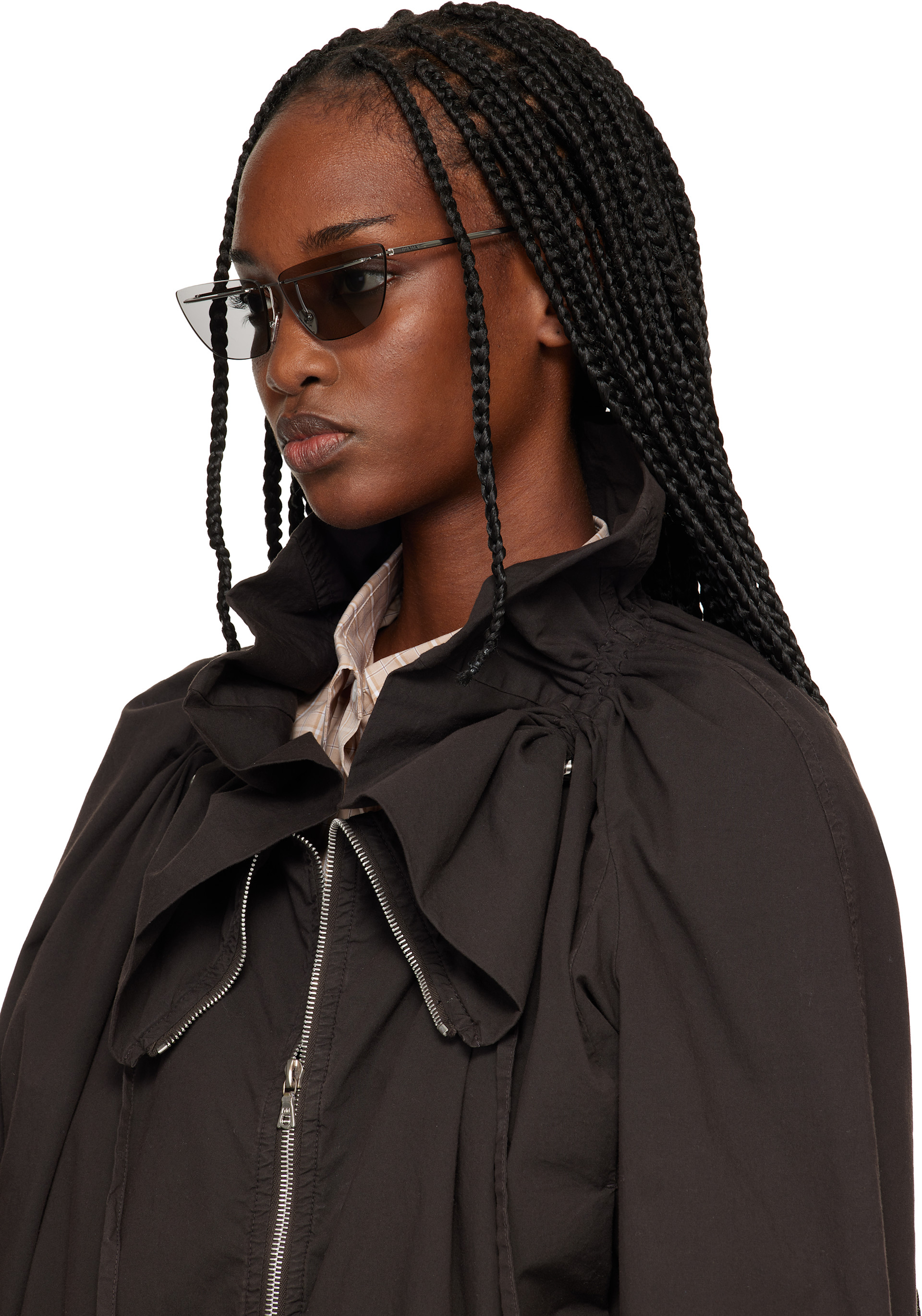 Prada Eyewear - Lunettes de soleil PR C52S grises