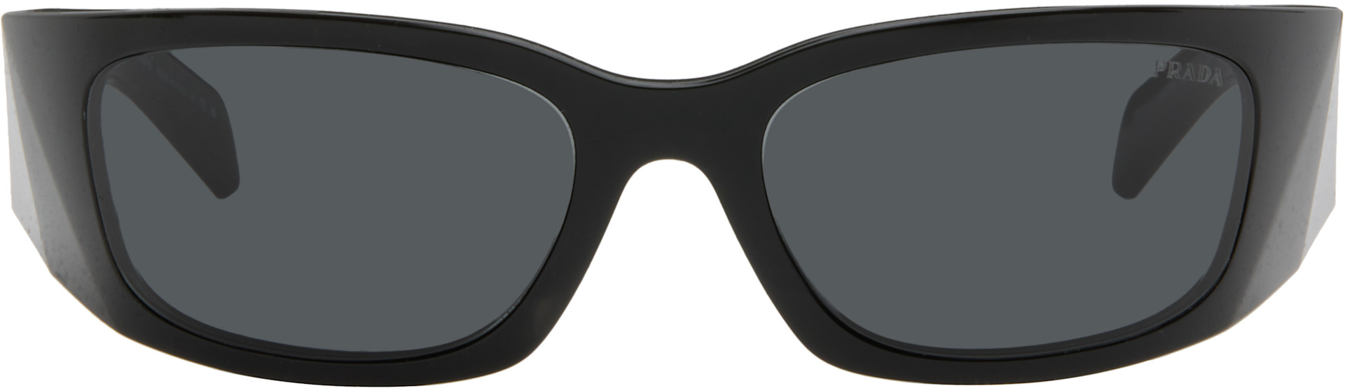 Prada Eyewear: Black 'Prada Symbole' Sunglasses | SSENSE Canada