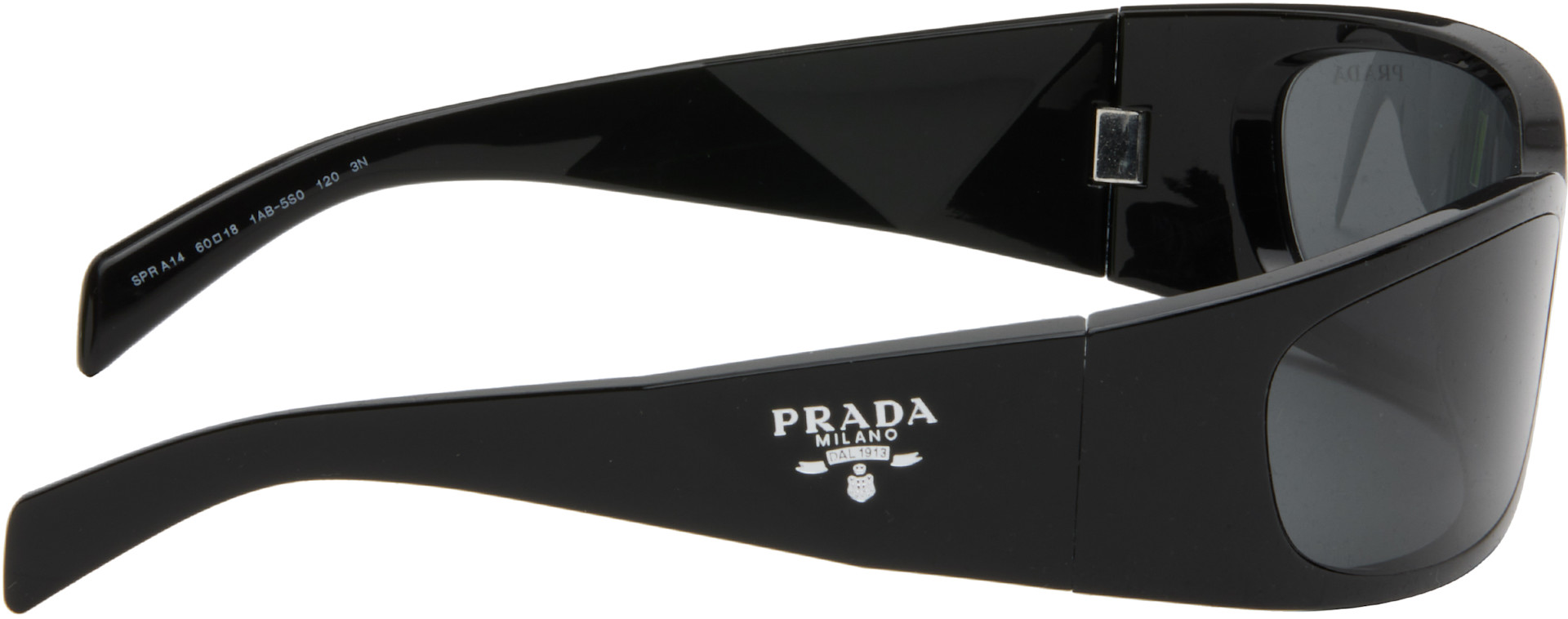 Prada Eyewear: Black 'Prada Symbole' Sunglasses | SSENSE Canada