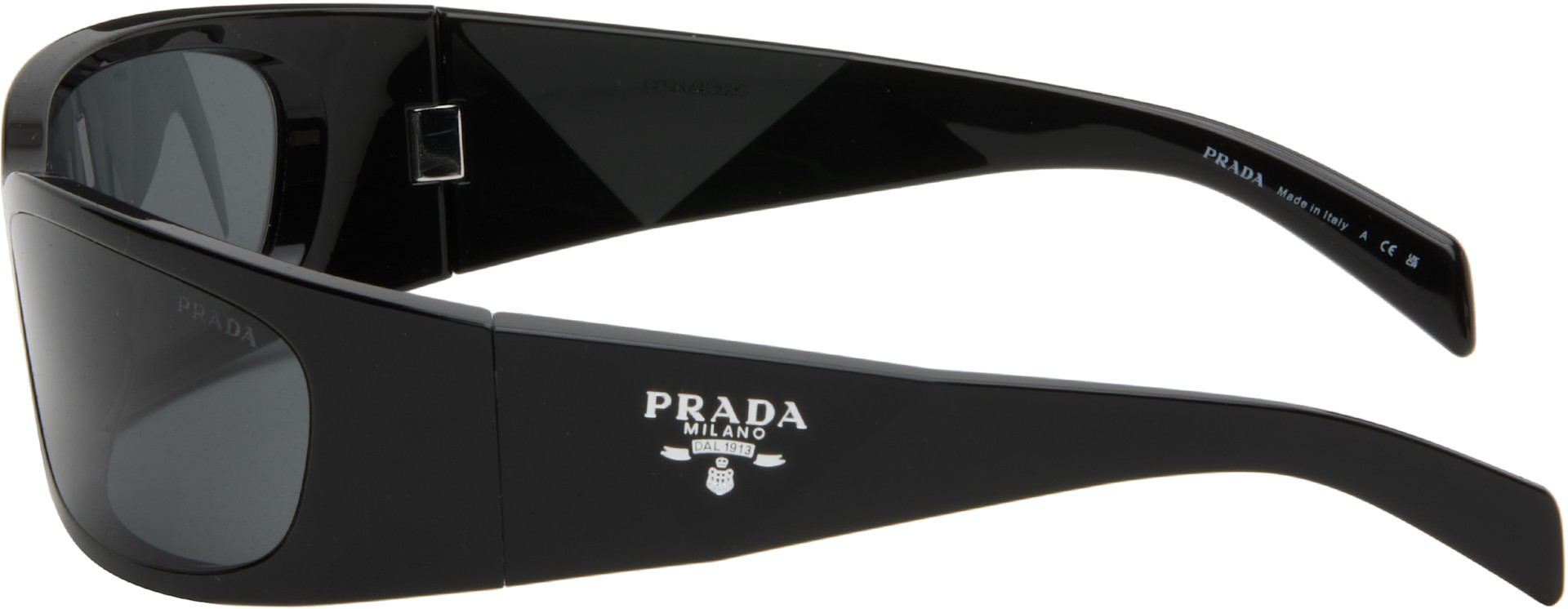 Prada Eyewear: Black 'Prada Symbole' Sunglasses | SSENSE