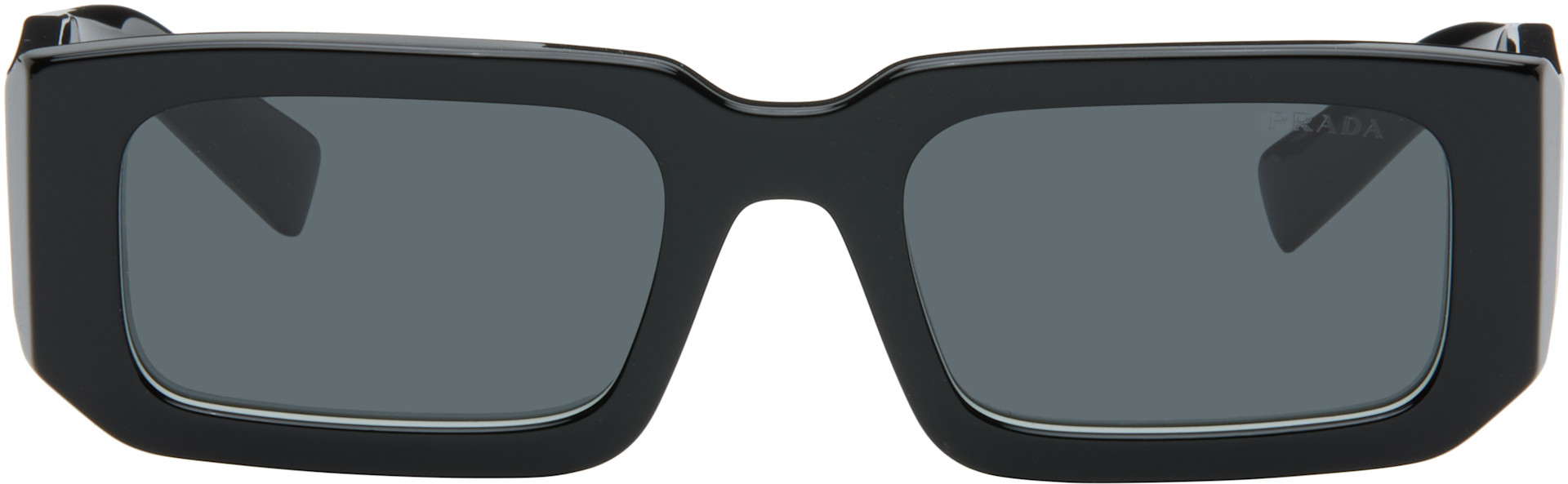 Prada Eyewear: Black Symbole Sunglasses | SSENSE