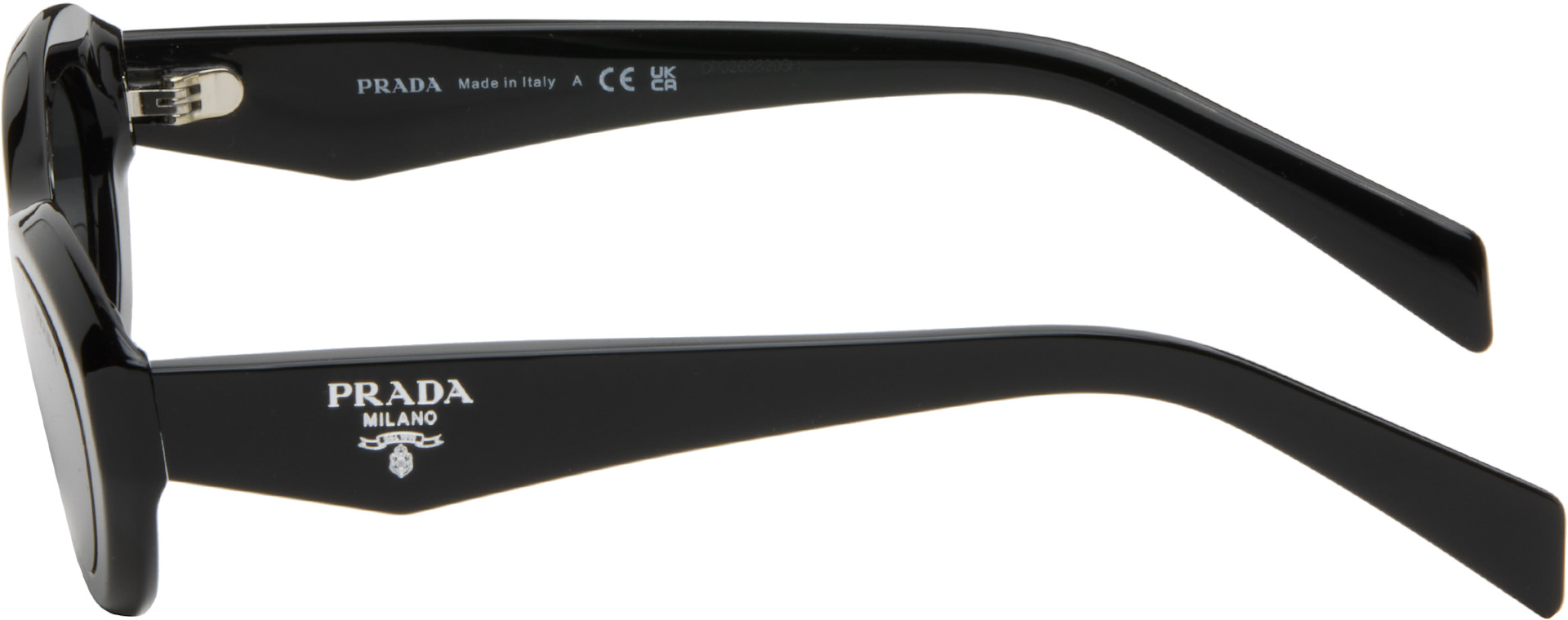Prada Eyewear: Black 'Prada Symbole' Sunglasses | SSENSE Canada