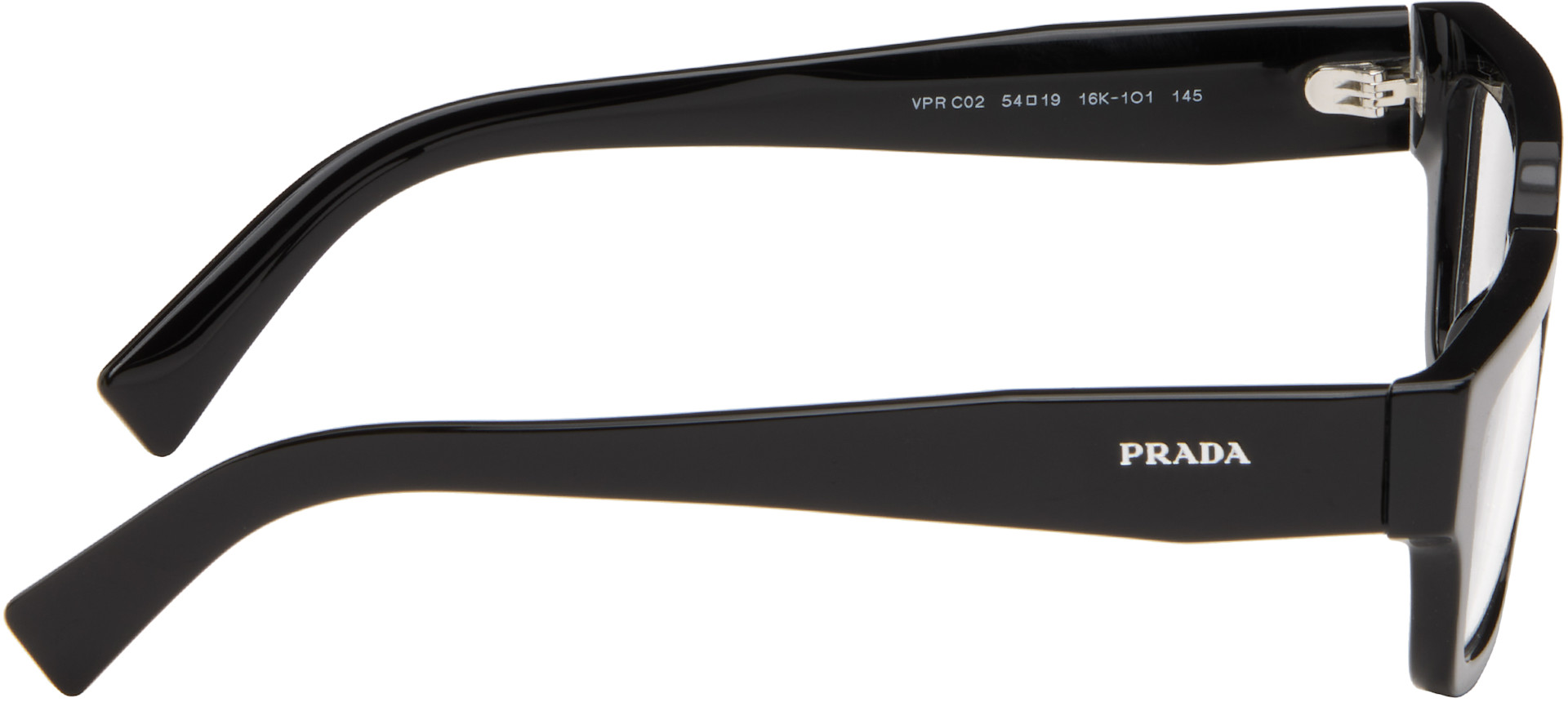 Prada Eyewear - ブラック スクエアメガネ