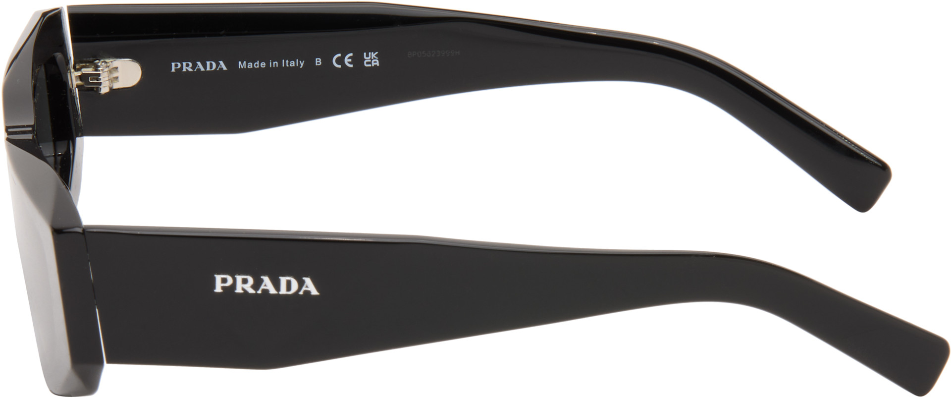Prada Eyewear: Black 'Prada Symbole' Sunglasses | SSENSE