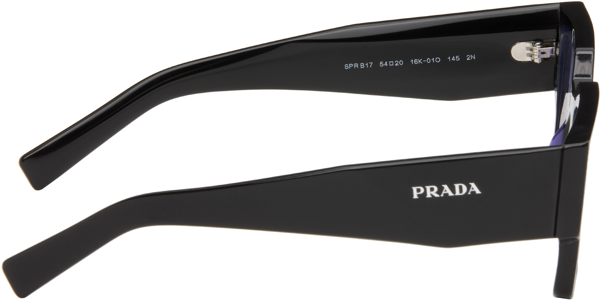 Prada Eyewear - 블랙 스퀘어 선글라스