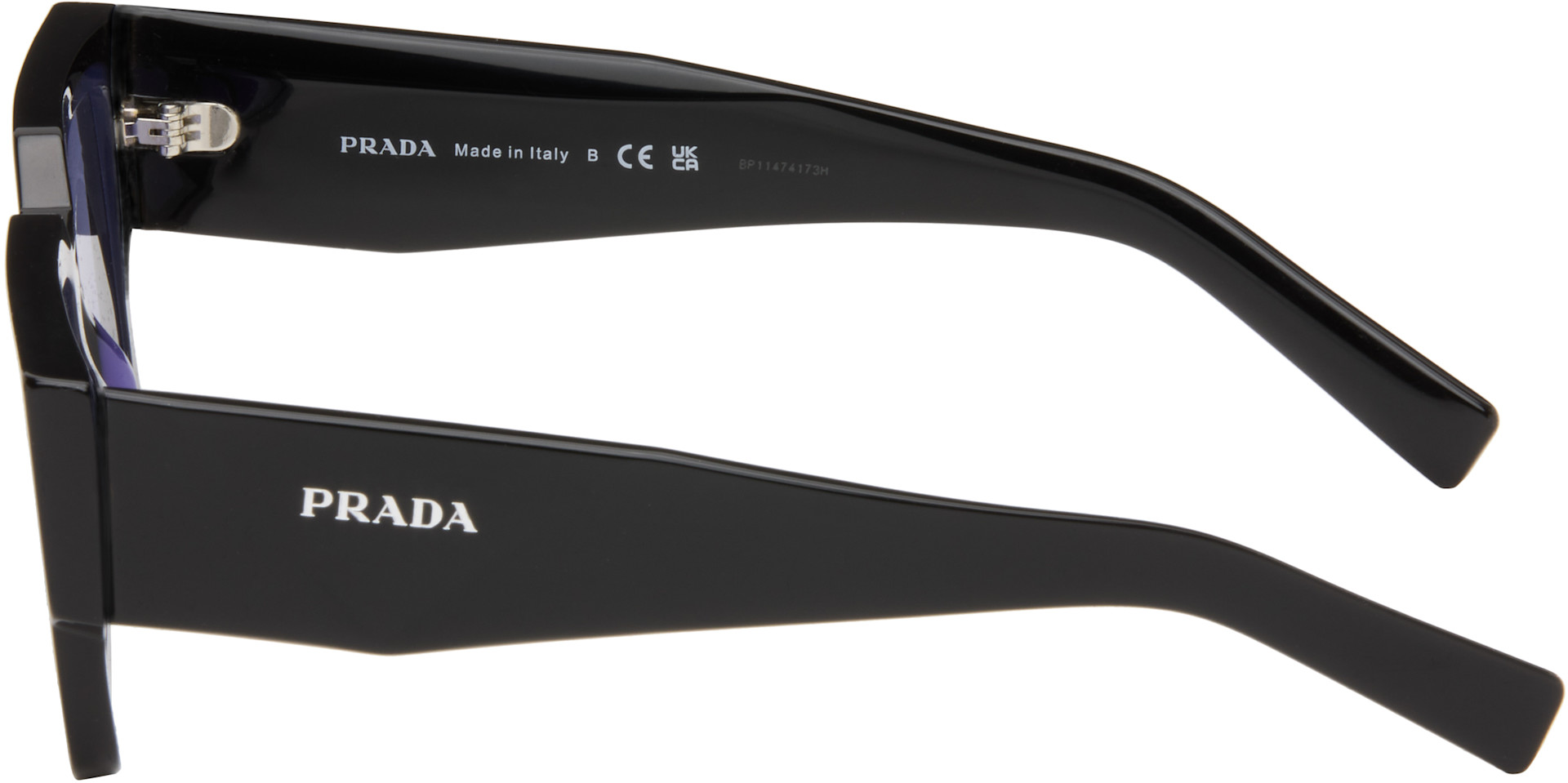 Prada Eyewear - 블랙 스퀘어 선글라스