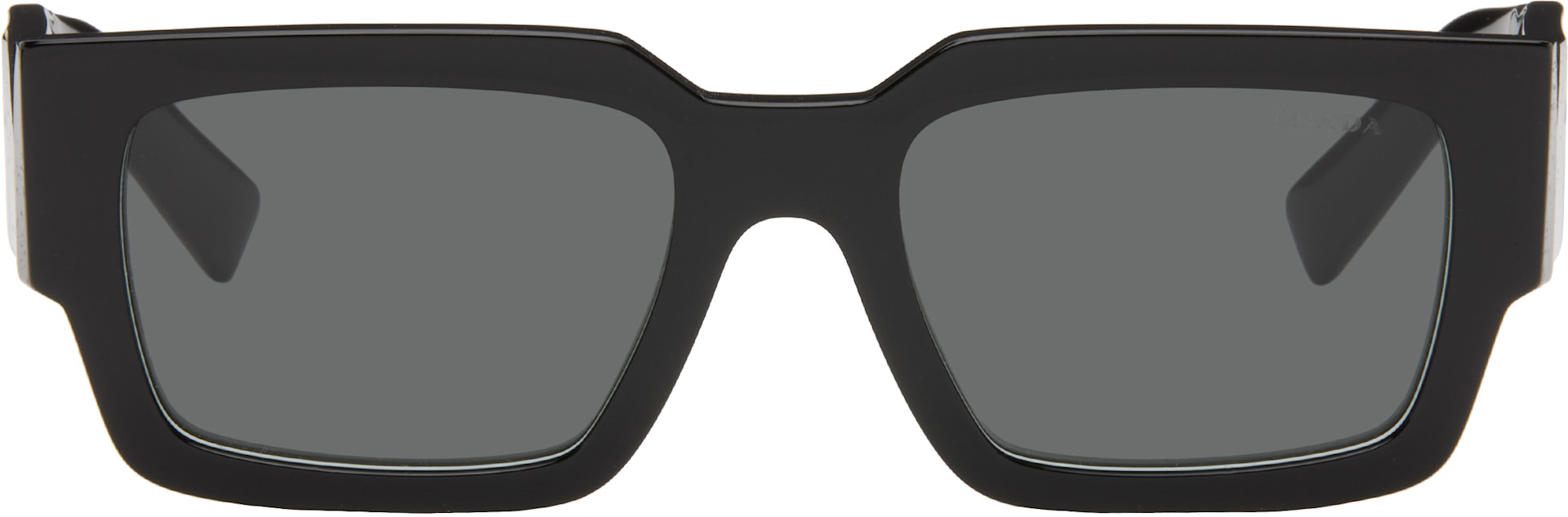 Prada Eyewear - 블랙 스퀘어 선글라스