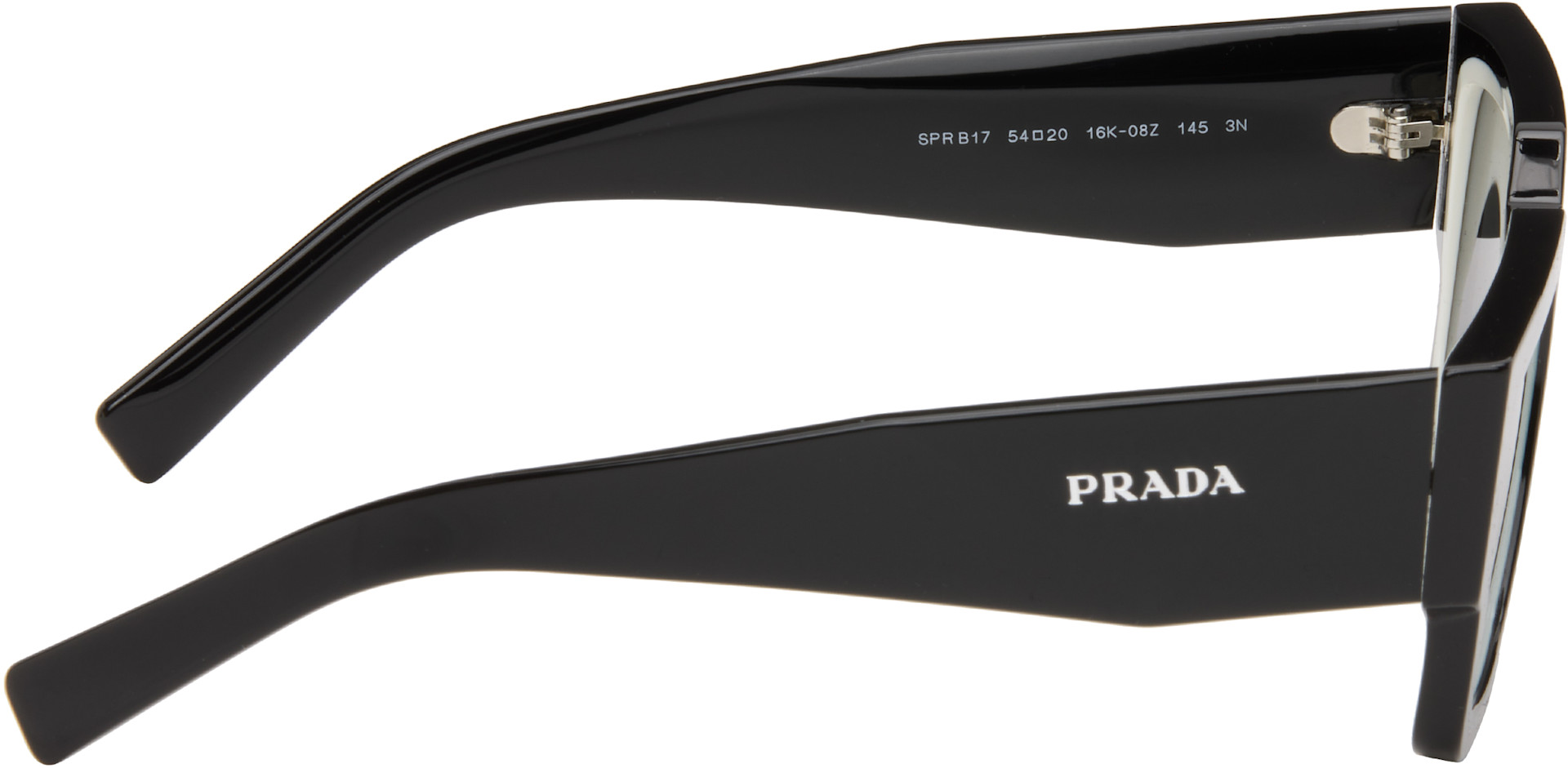 Prada Eyewear - 블랙 스퀘어 선글라스