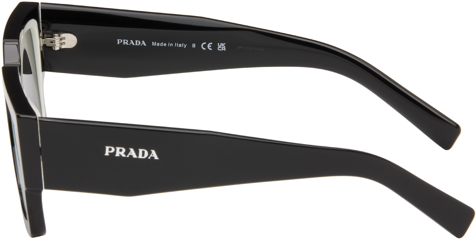 Prada Eyewear - 블랙 스퀘어 선글라스
