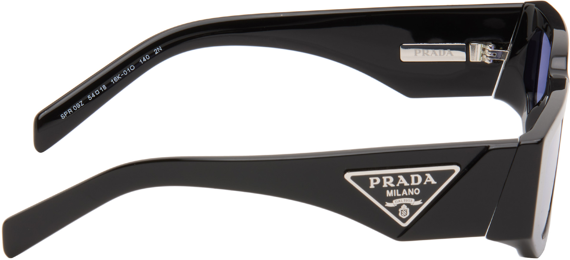 Prada Eyewear - 블랙 트라이앵글 로고 선글라스