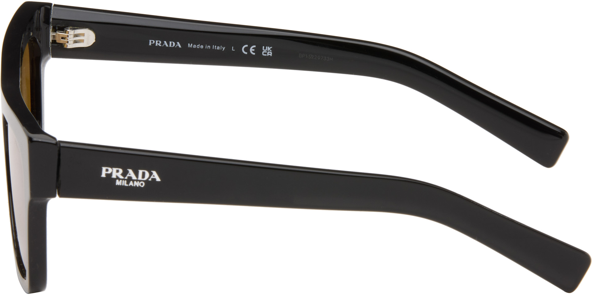 Prada Eyewear - 블랙 프라다 로고 선글라스