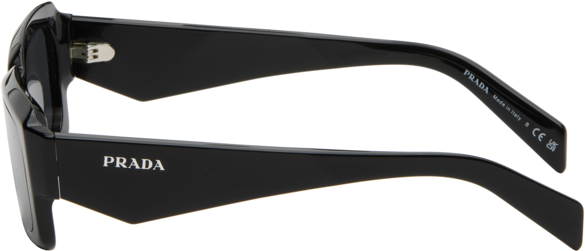 PRADAサングラス Prada Eyewear: ブラック 'Prada Symbole' サングラス | SSENSE 日本