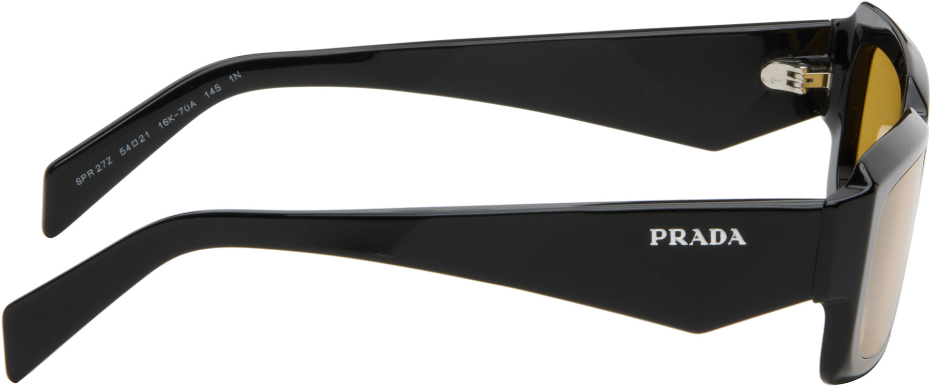 Prada Eyewear: Black PR 27ZS Sunglasses | SSENSE