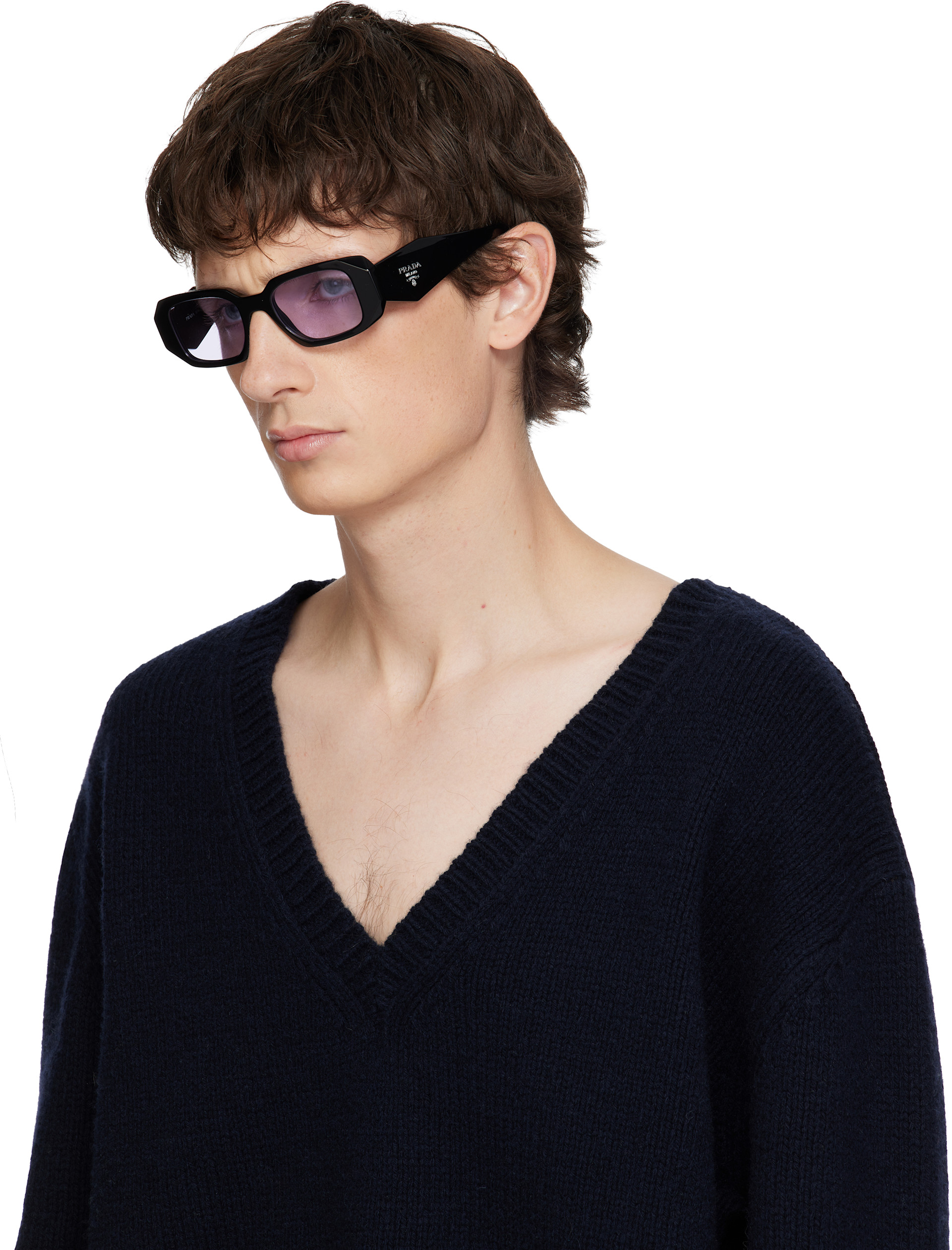 Prada Eyewear - Black 'Prada Symbole' Sunglasses