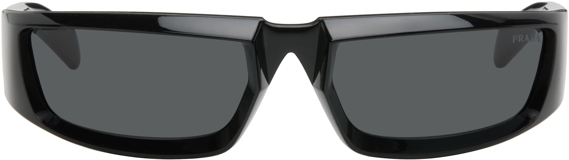 PRADA サングラス SPR25Y 正規店購入 ブラック ケース付き Prada Eyewear: ブラック PR 25YS サングラス | SSENSE 日本