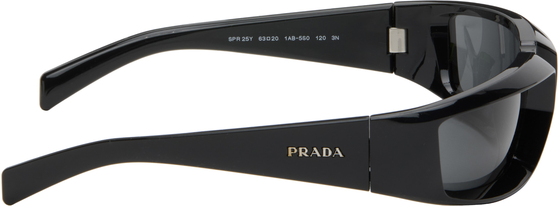 PRADA サングラス SPR25Y 正規店購入 ブラック ケース付き Prada Eyewear: ブラック PR 25YS サングラス | SSENSE 日本