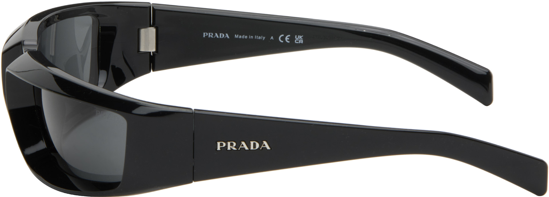 Prada Eyewear: Black PR 25YS Sunglasses | SSENSE Denmark