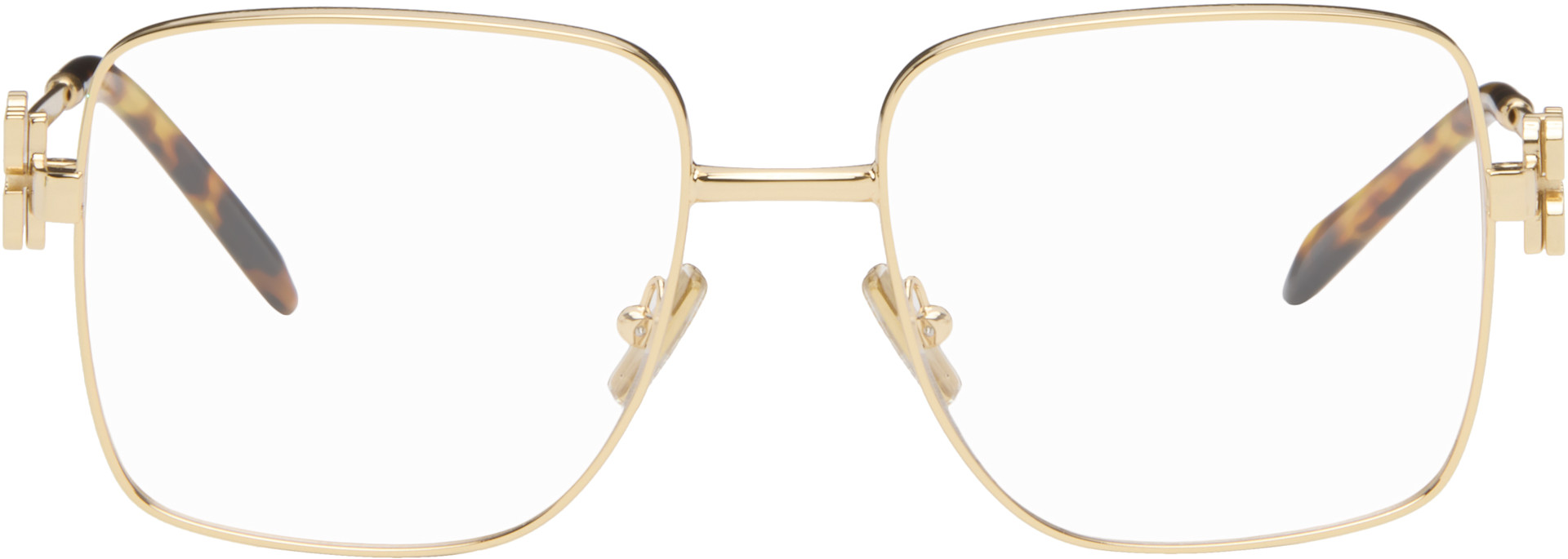 Miu Miu Eyewear - Lunettes carrées dorées