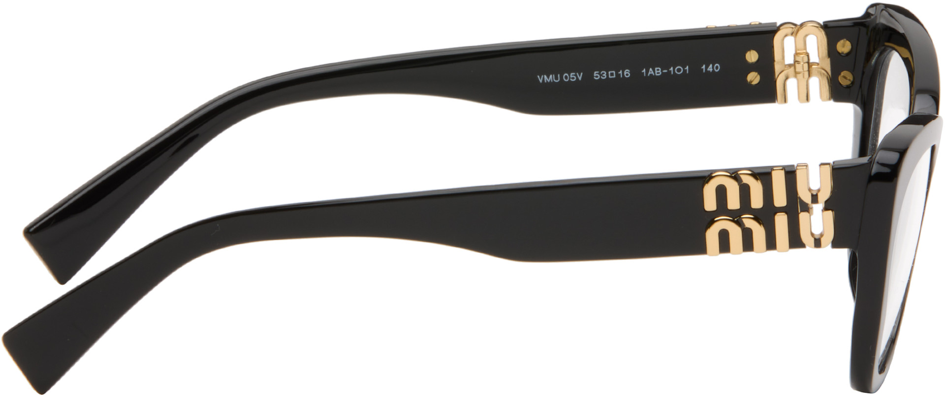 Miu Miu Eyewear: Black Irreverently Sophistcated Cateye Glasses