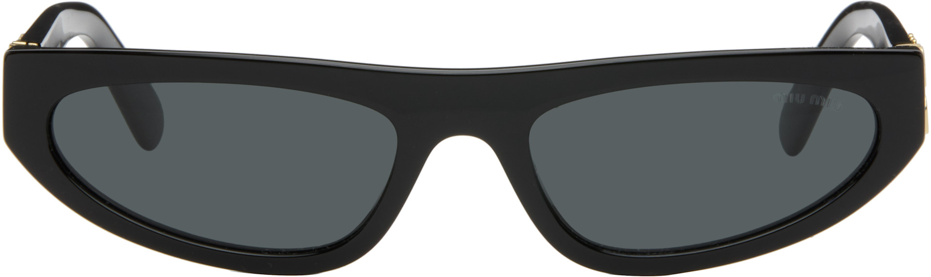 大人気)miu miu ブラック キャットアイ サングラス Miu Miu Eyewear